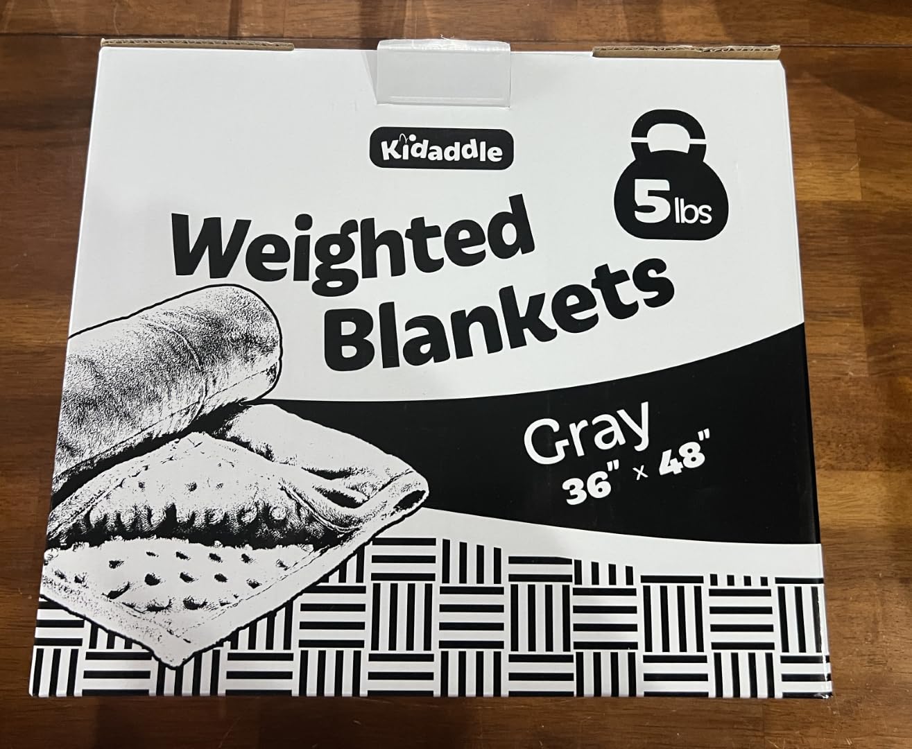 Kidaddle 7lb Weighted Blanket (Grey) 19x22 Inch– Plush Minky Lap Pad with Sensory Support for Autism or ADHD, Giftable Weighted Blanket with Travel Bag customer photo 1