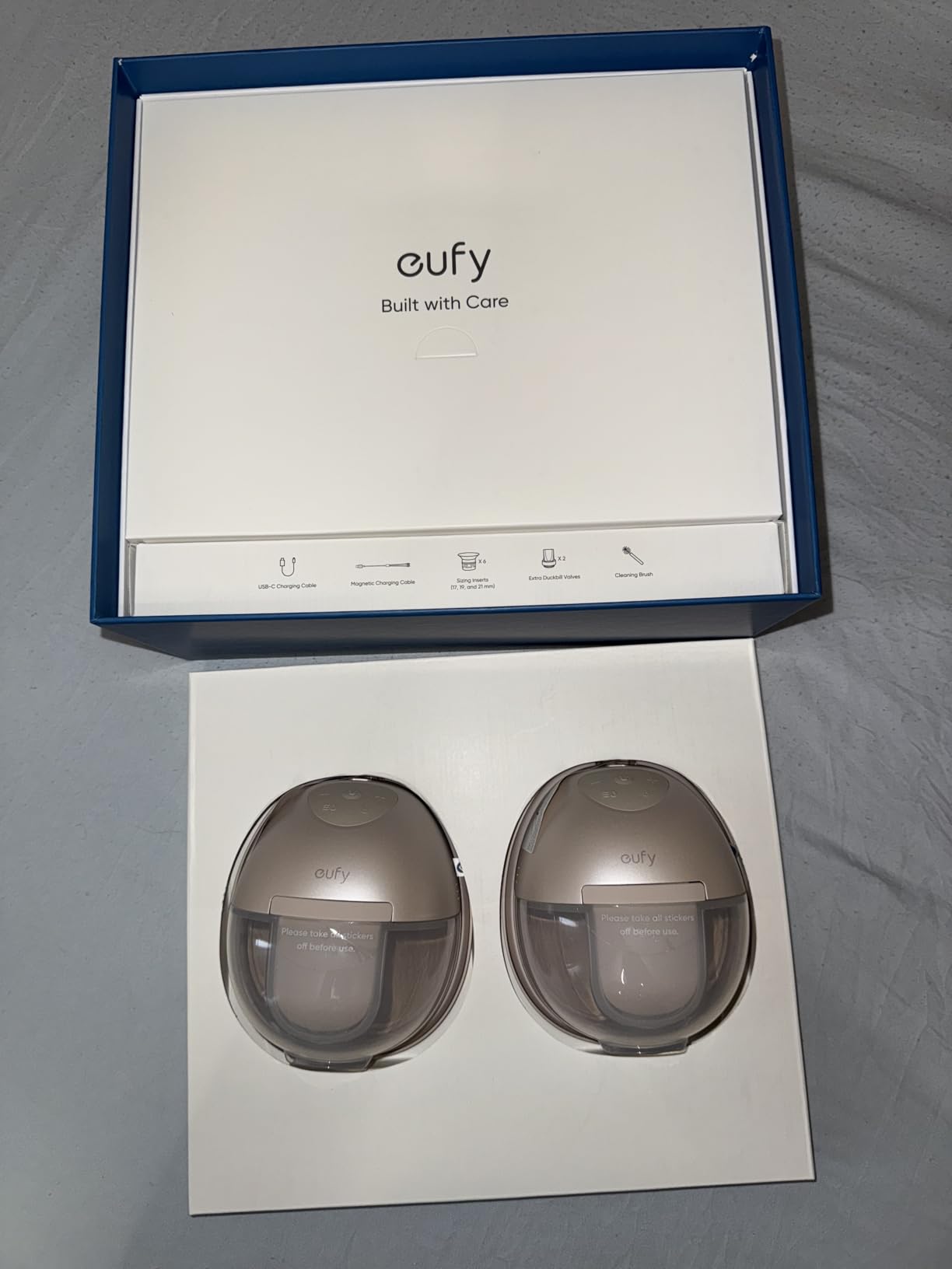 eufy Heated Wearable Breast Pump S1, HeatFlow, Hands-Free customer photo 2