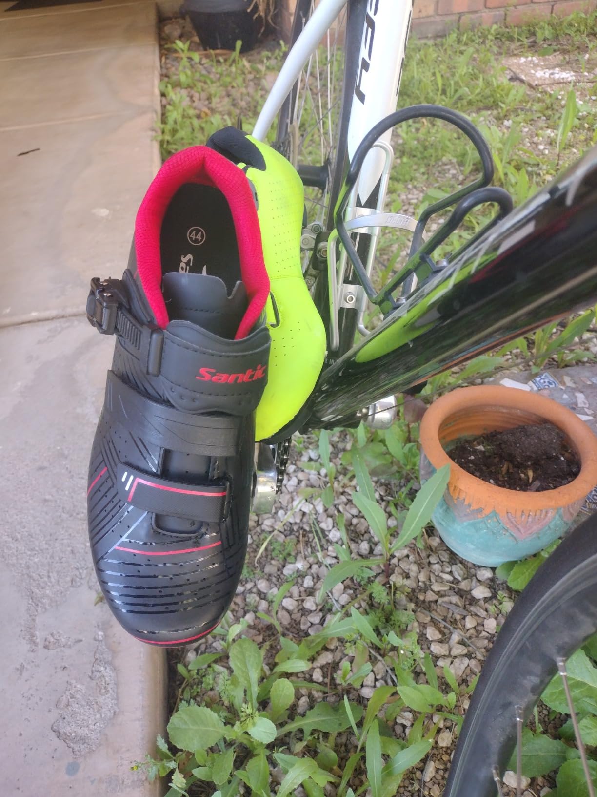 Santic Men's Cycling Shoes Road Cycling Riding Shoes Road Bike Shoes with Buckle- Roadway New customer photo 2
