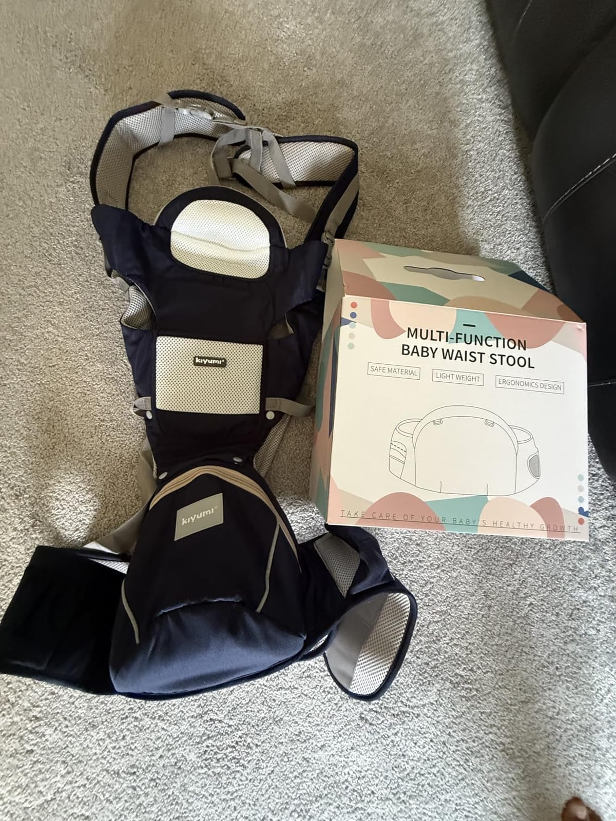 KIYUMI 6-in-1 Baby Carrier Newborn to Toddler with Hip Seat Ergonomic customer photo 1