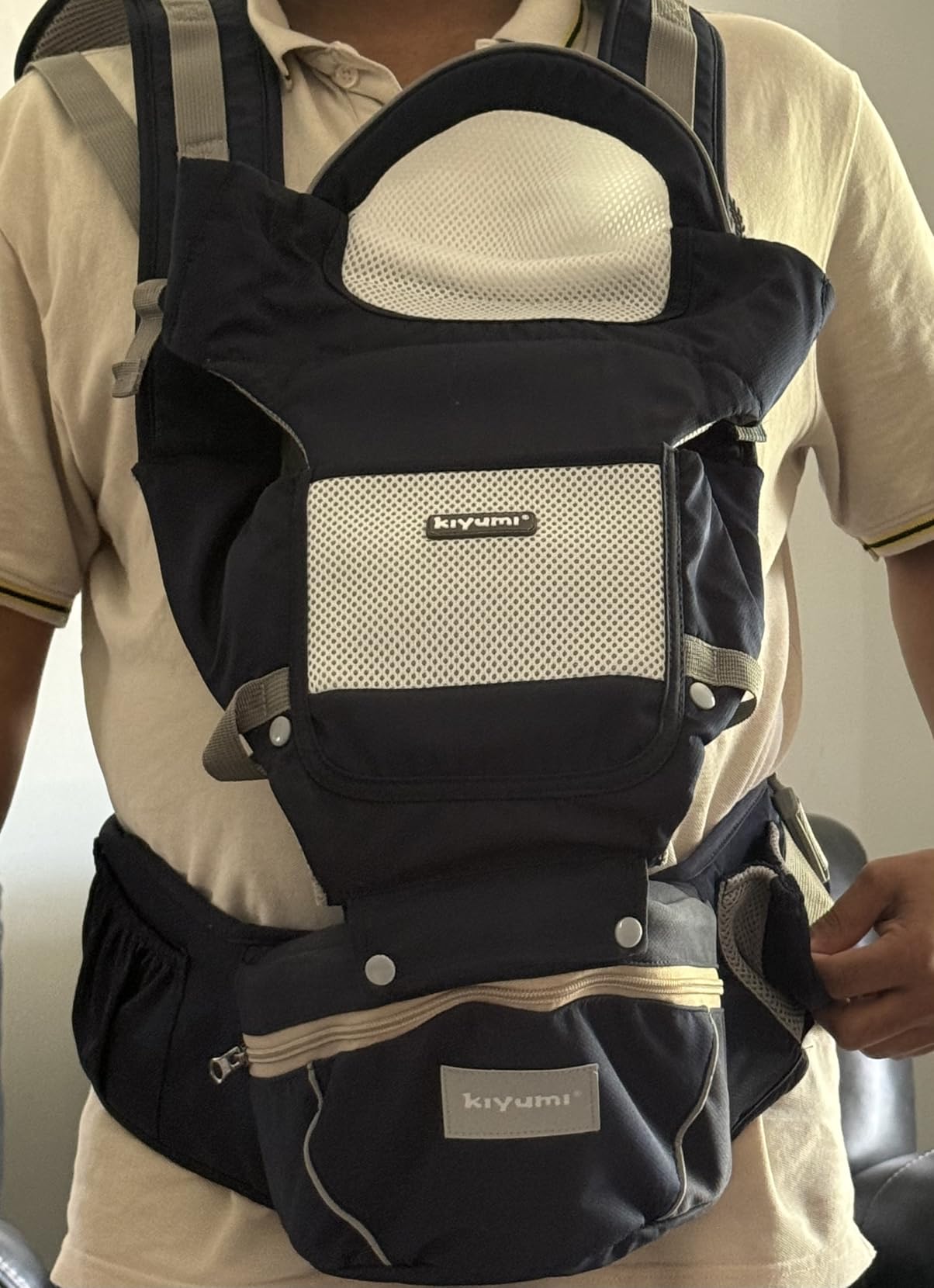 KIYUMI 6-in-1 Baby Carrier Newborn to Toddler with Hip Seat Ergonomic customer photo 2
