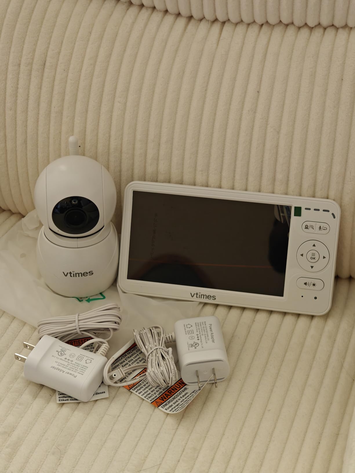 VTimes Baby Monitor with Camera and Audio, No WiFi, 2.4