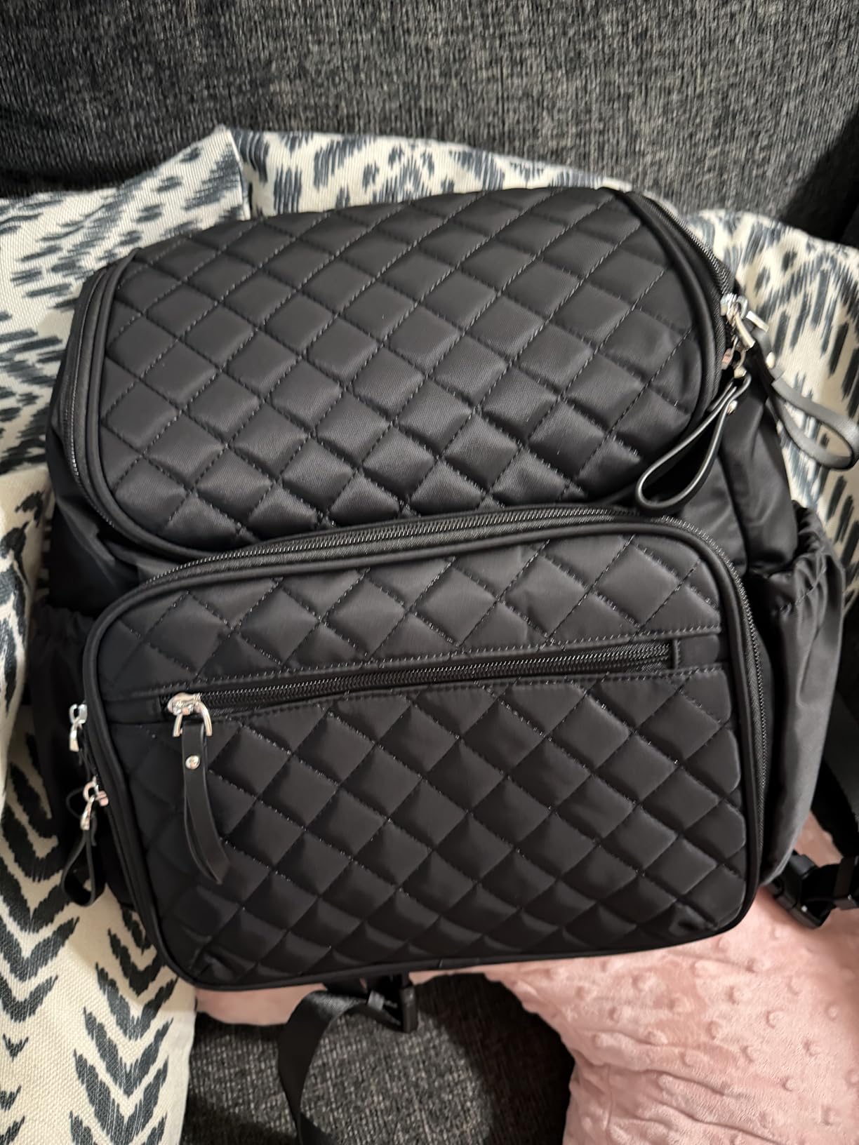 LORADI Lightweight Diaper Bag Backpack, Medium customer photo 2
