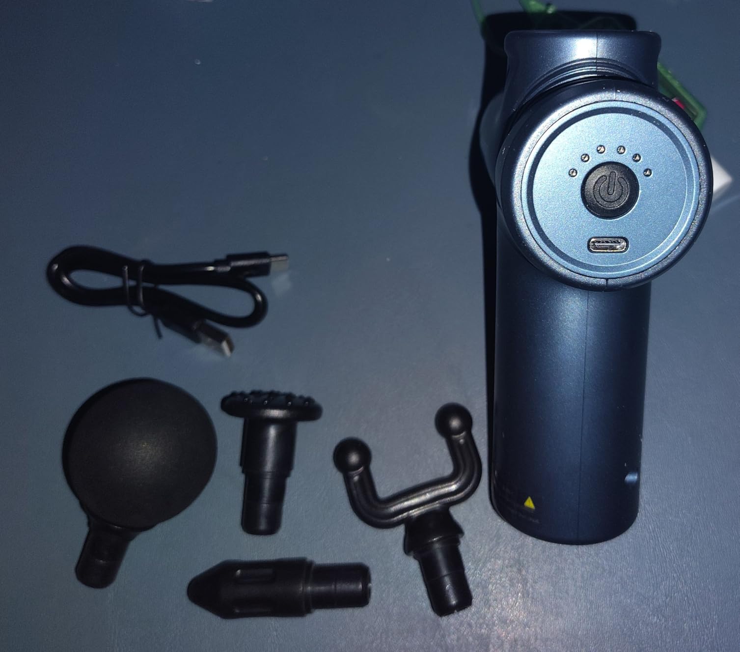 LEERCON Massage Gun Deep Tissue Mini Muscle Massager for Pain Relief, Blue customer photo 1