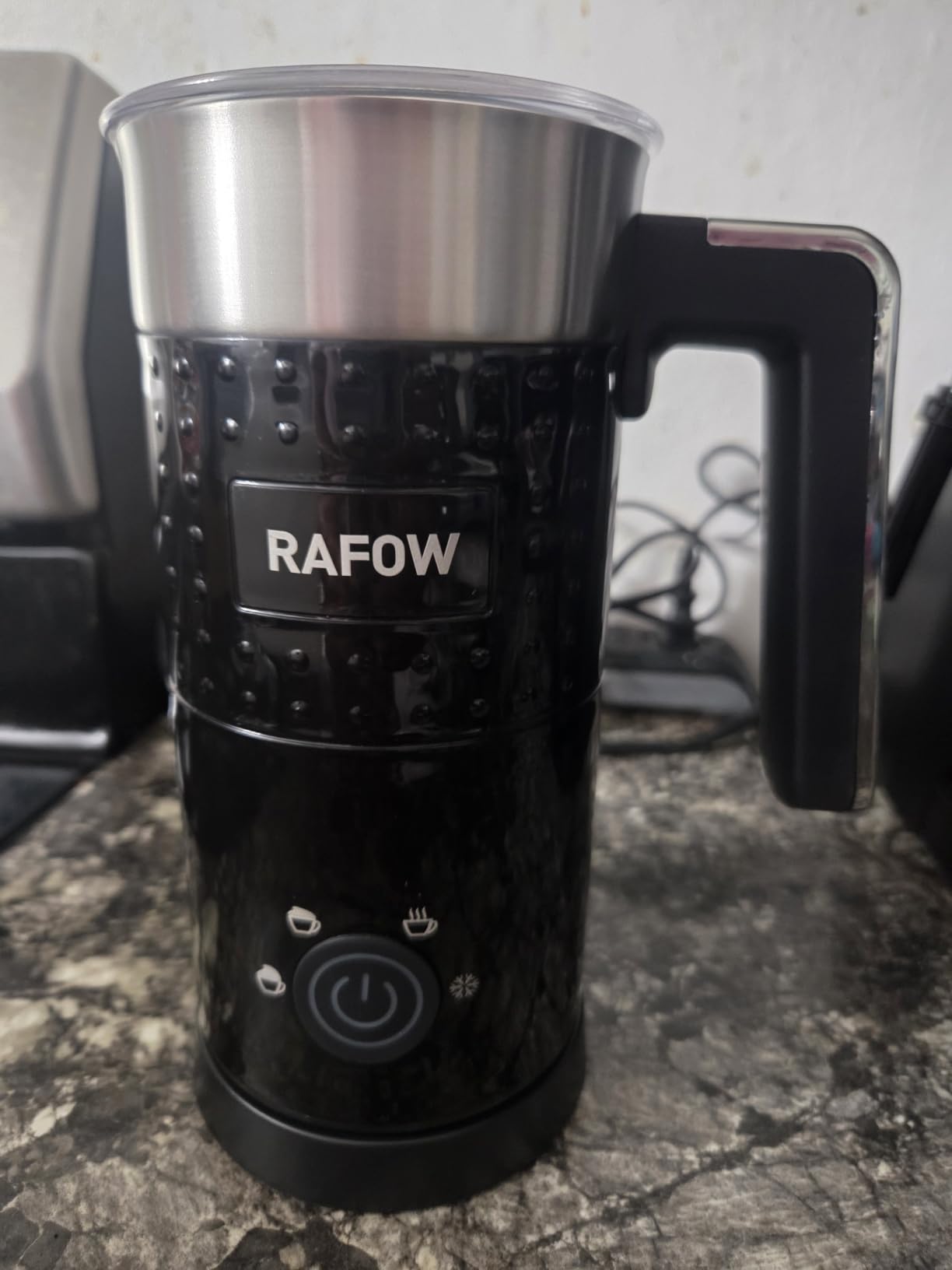 4 In 1 Electric Milk Frother Steamer - Hot and Cold Coffee Foam Froth Maker 350ml/12oz, Automatic Milk Warmer Foamer for Latte, Cappuccinos, Macchiato, Chocolate customer photo 1
