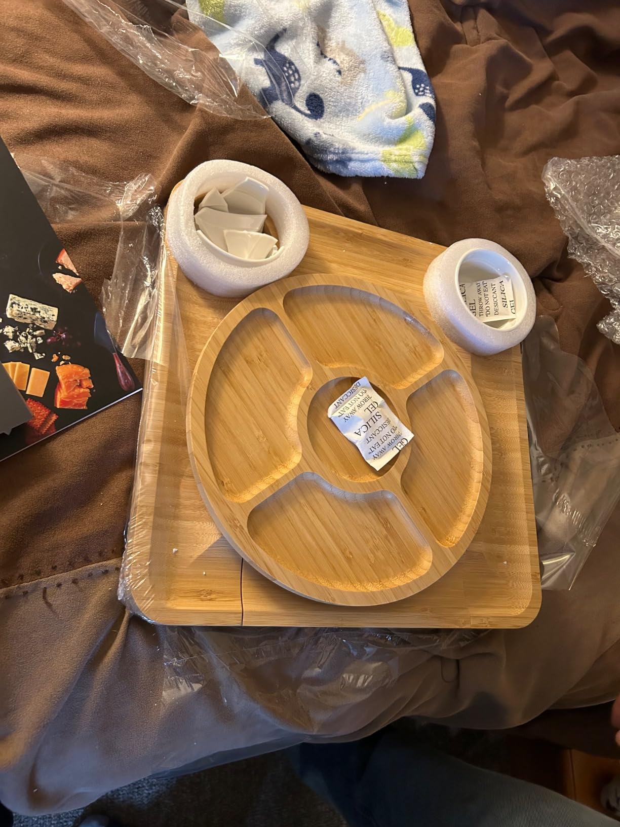 Bamboo Charcuterie Boards Gift Set - Meat and Cheese Tray with Utensils customer photo 1