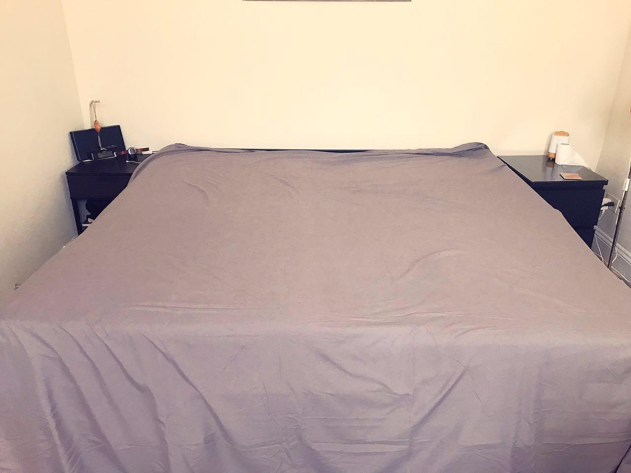 Shilucheng Tencel Sheets 4 Piece, 100% Eucalyptus Lyocell Sheets Set customer photo 2