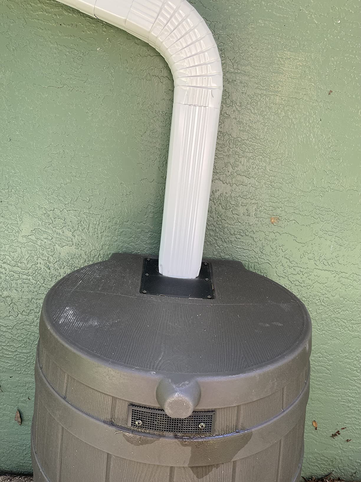 Good Ideas Rain Wizard Water Collection Barrel, 50 Gallon, Gray customer photo 1