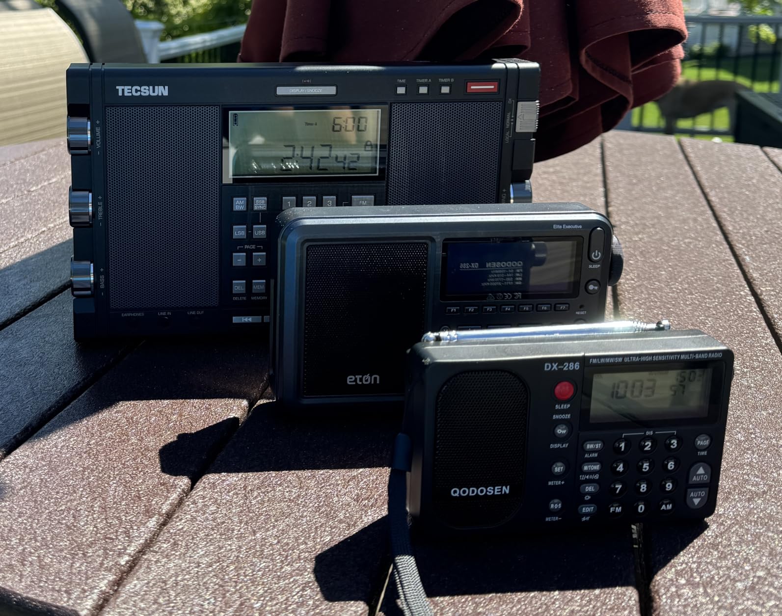 DX-286 Portable Radio, with TEF6686 Automotive Chip,LW,AM, FM, Shortwave,Data System(RBDS/RDS),Antenna Attenuator,Antenna Switch, AMP Switch,1000 Presets,Tone Switch,Clock/UTC/Alarm/Sleep customer photo 1