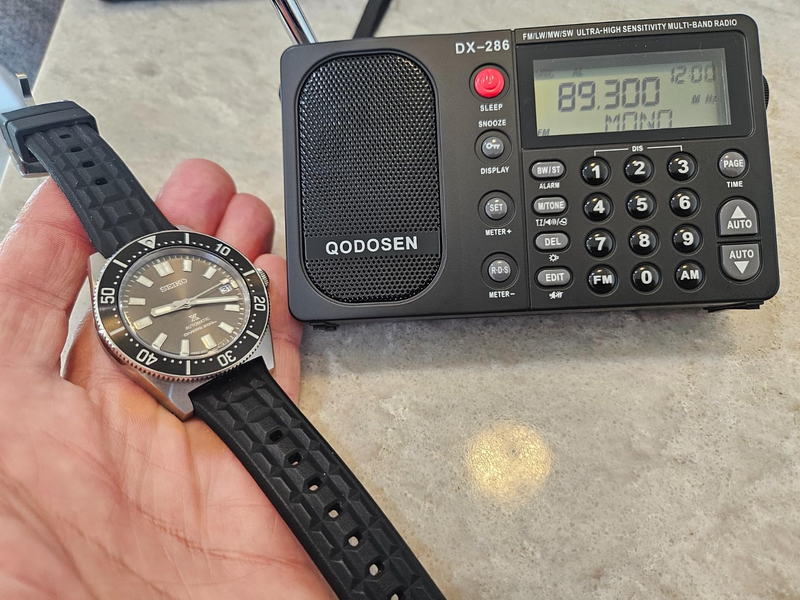 DX-286 Portable Radio, with TEF6686 Automotive Chip,LW,AM, FM, Shortwave,Data System(RBDS/RDS),Antenna Attenuator,Antenna Switch, AMP Switch,1000 Presets,Tone Switch,Clock/UTC/Alarm/Sleep customer photo 2