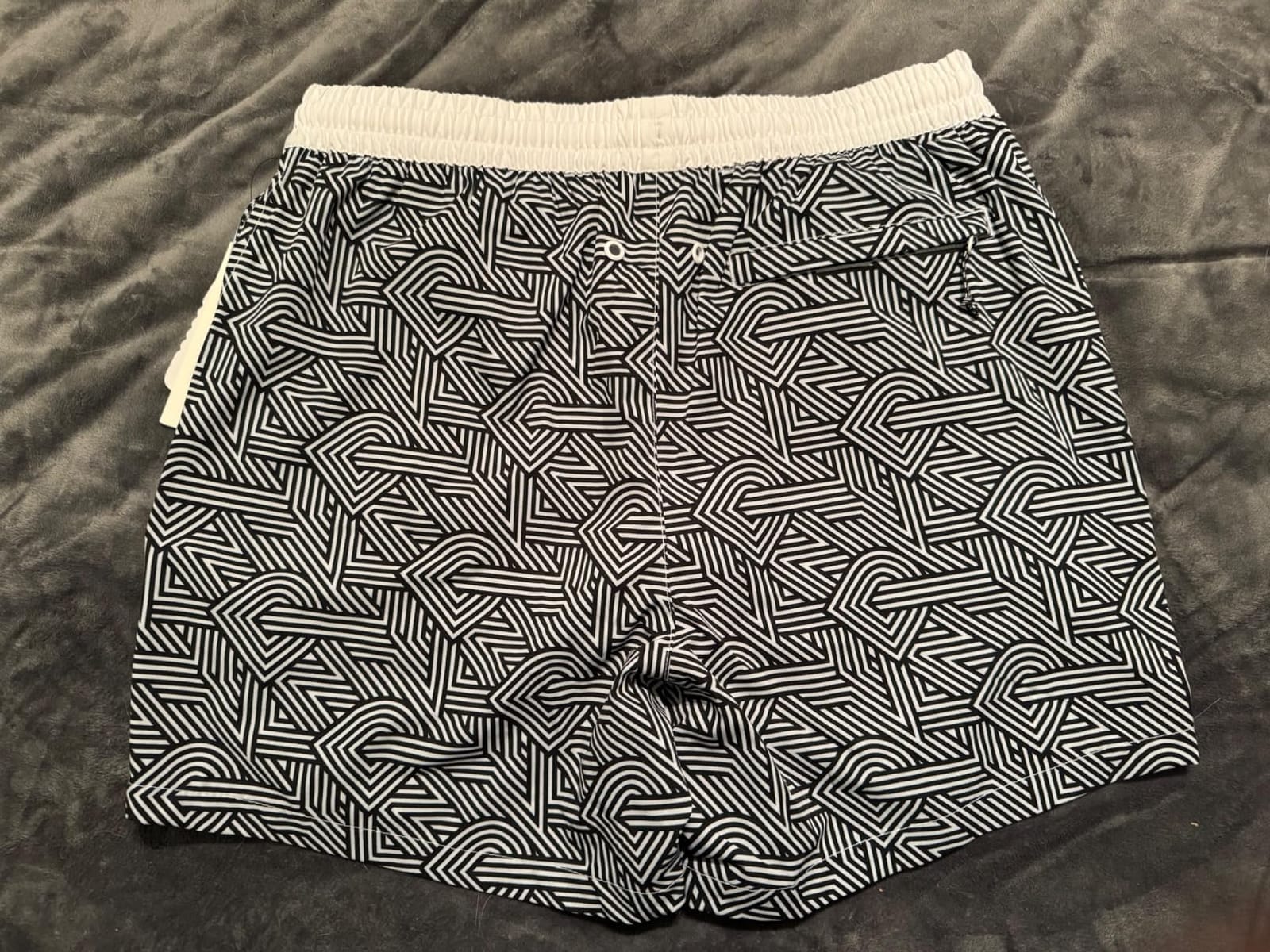DKNY Men's Stretch Quick Dry Volley UPF 40+ Protection Swim Trunk customer photo 1