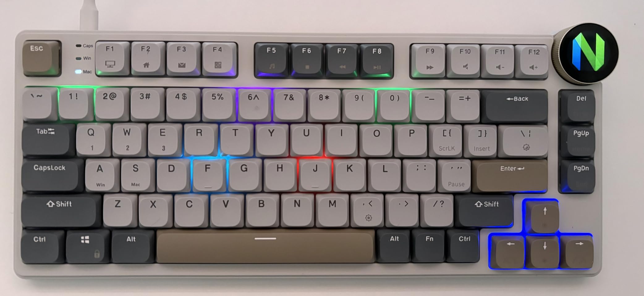 RK ROYAL KLUDGE N80 Low Profile Mechanical Keyboard w/Smart Display Screen customer photo 1