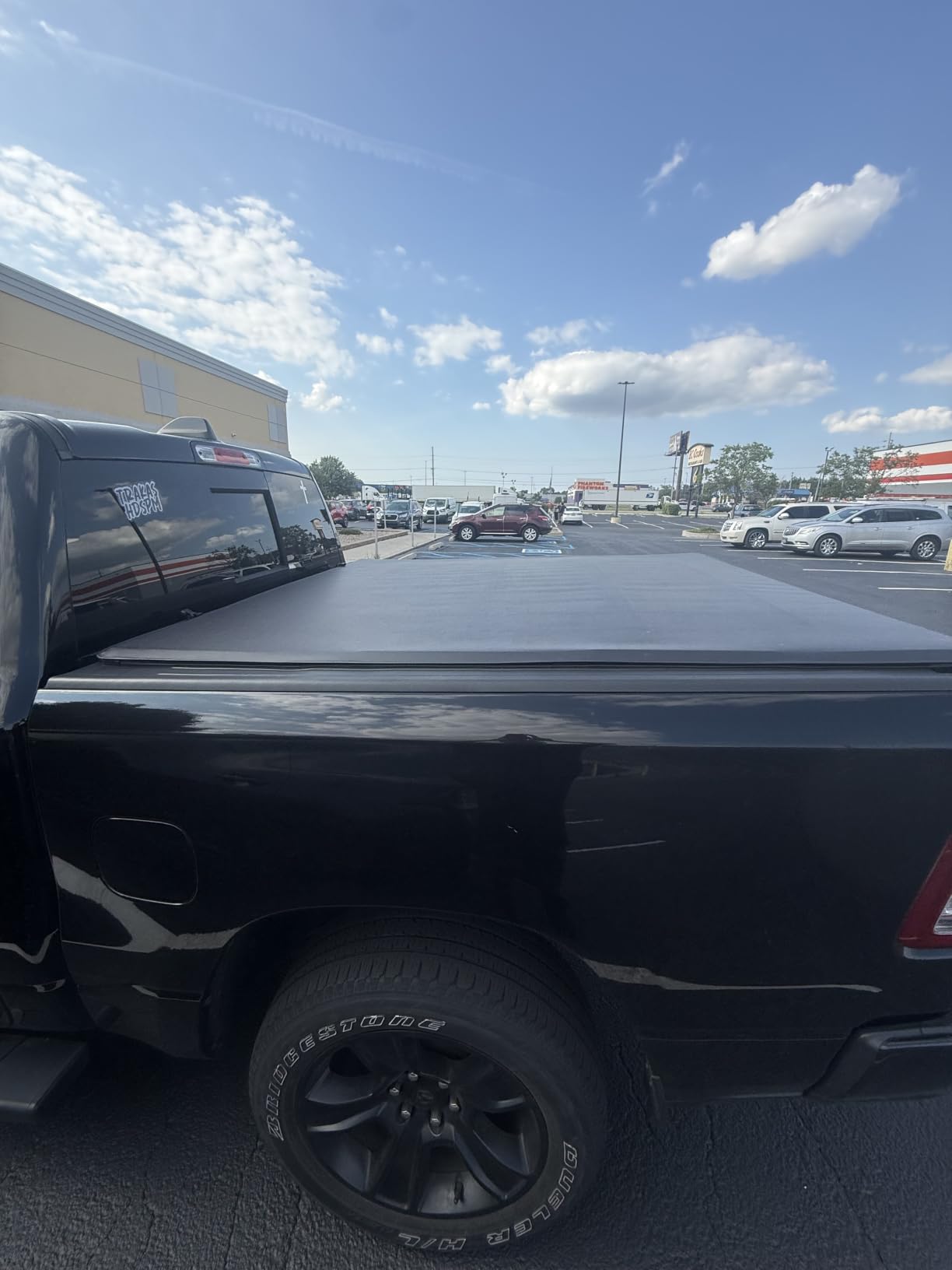 6.4FT Soft Quad Truck Tonneau Cover Compatible for 2002-2026 Dodge Ram 1500 customer photo 1