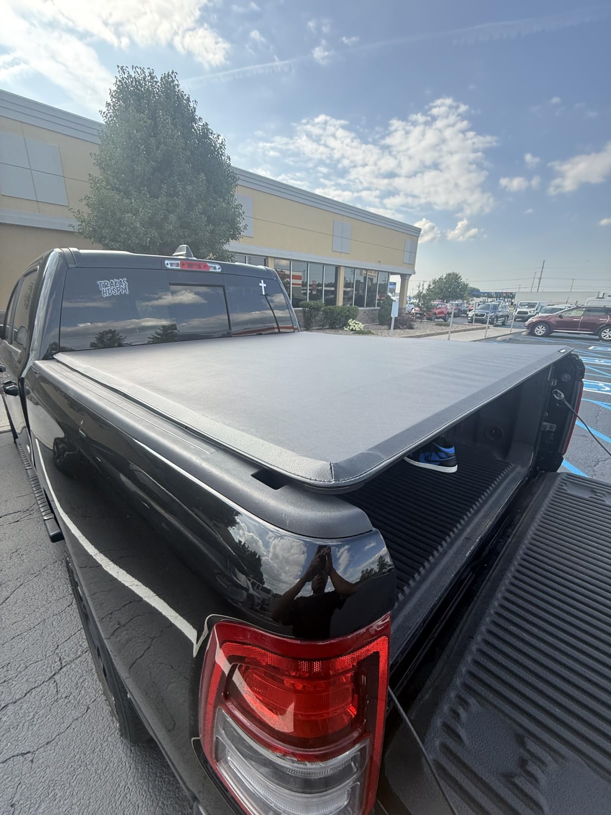 6.4FT Soft Quad Truck Tonneau Cover Compatible for 2002-2026 Dodge Ram 1500 customer photo 2