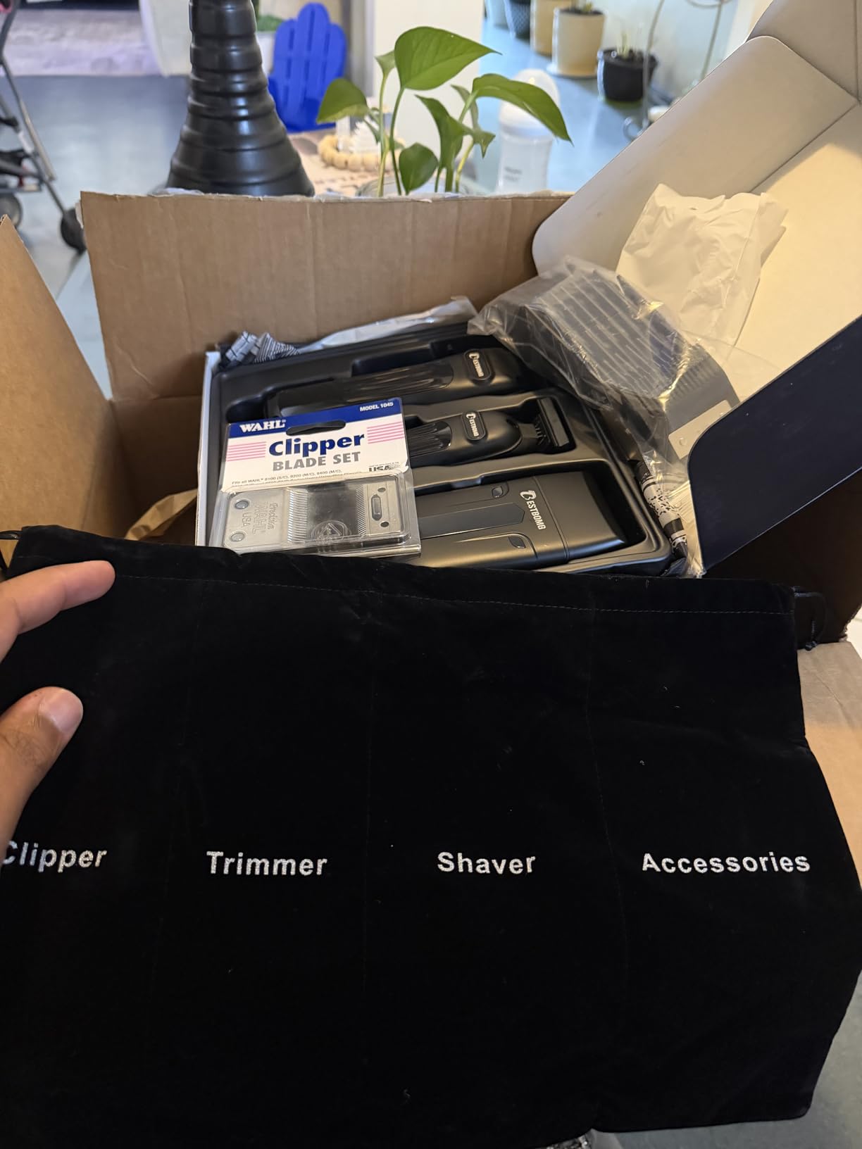 BESTBOMG® Hair Clippers for Men, Clipper, Trimmer & Shaver Set, BS-Y4T9 customer photo 1