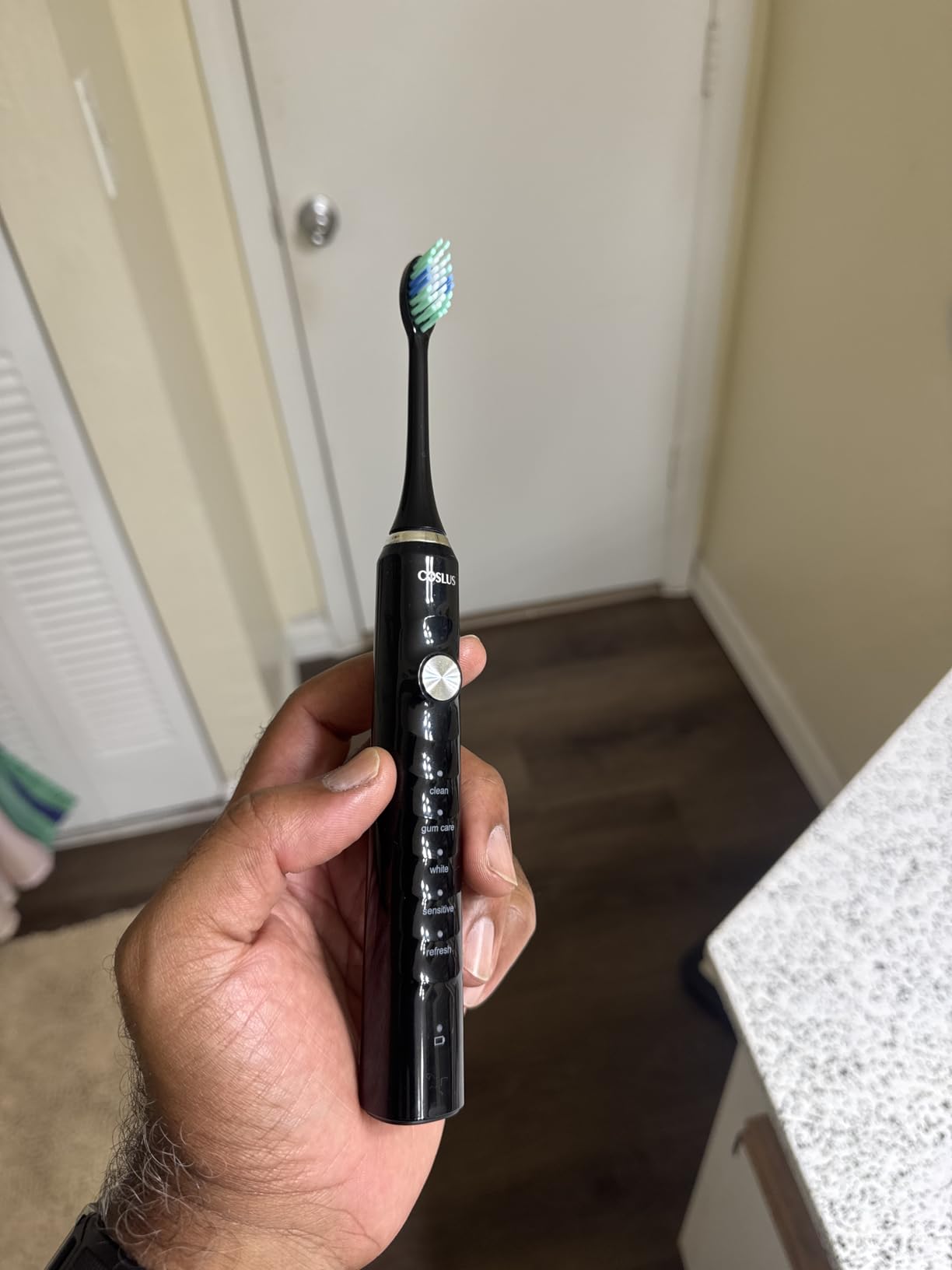 COSLUS C40 Sonic Electric Toothbrush for Adults & Family, Black, 1PC customer photo 2