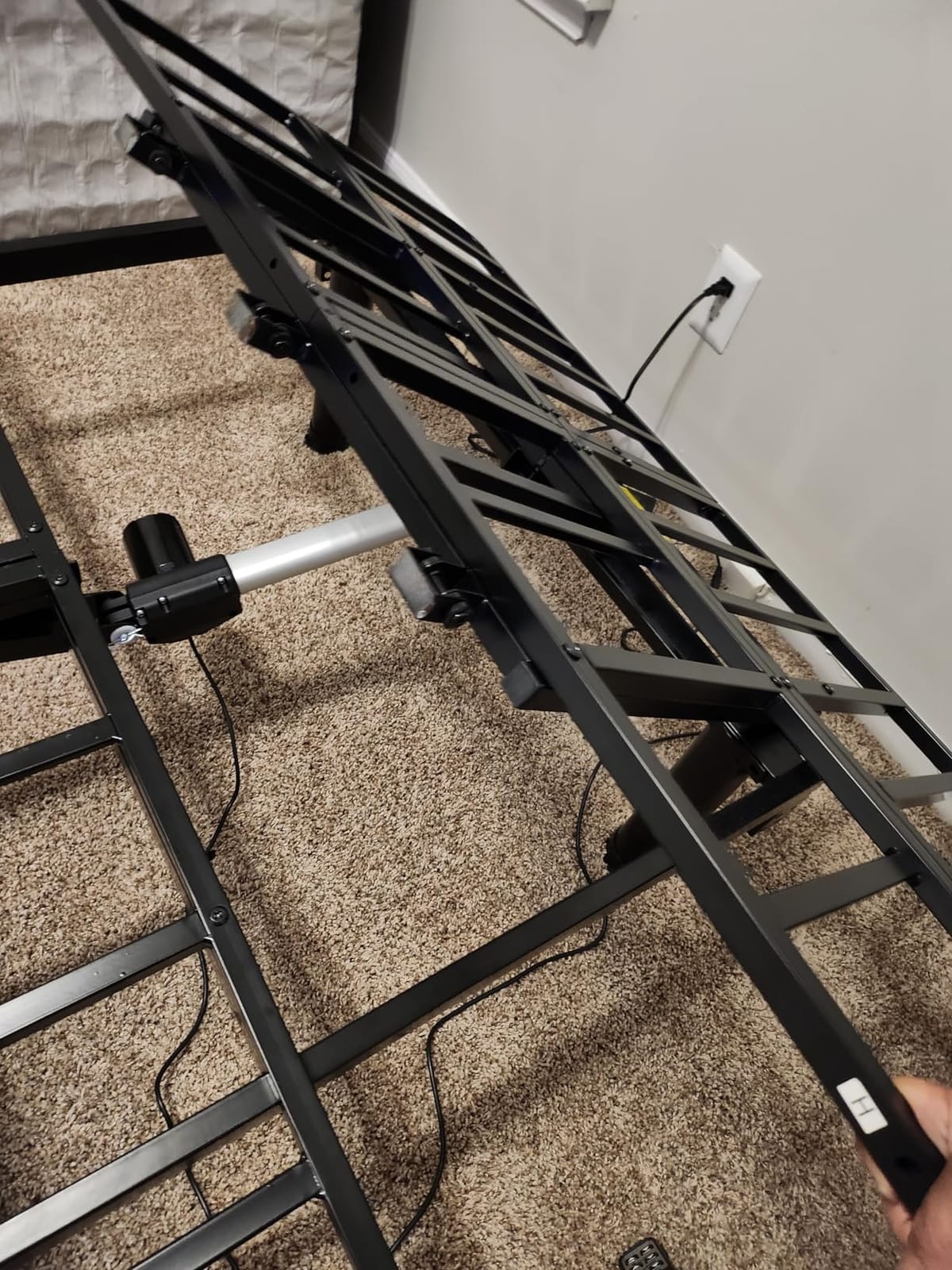 SunsGrove King Adjustable Bed Base, Wired Remote Control, Independent Head and Foot Incline, Electric Bed Frame Base, Adjustable Bed Leg with 2 Height Options, Easy Assembly customer photo 2
