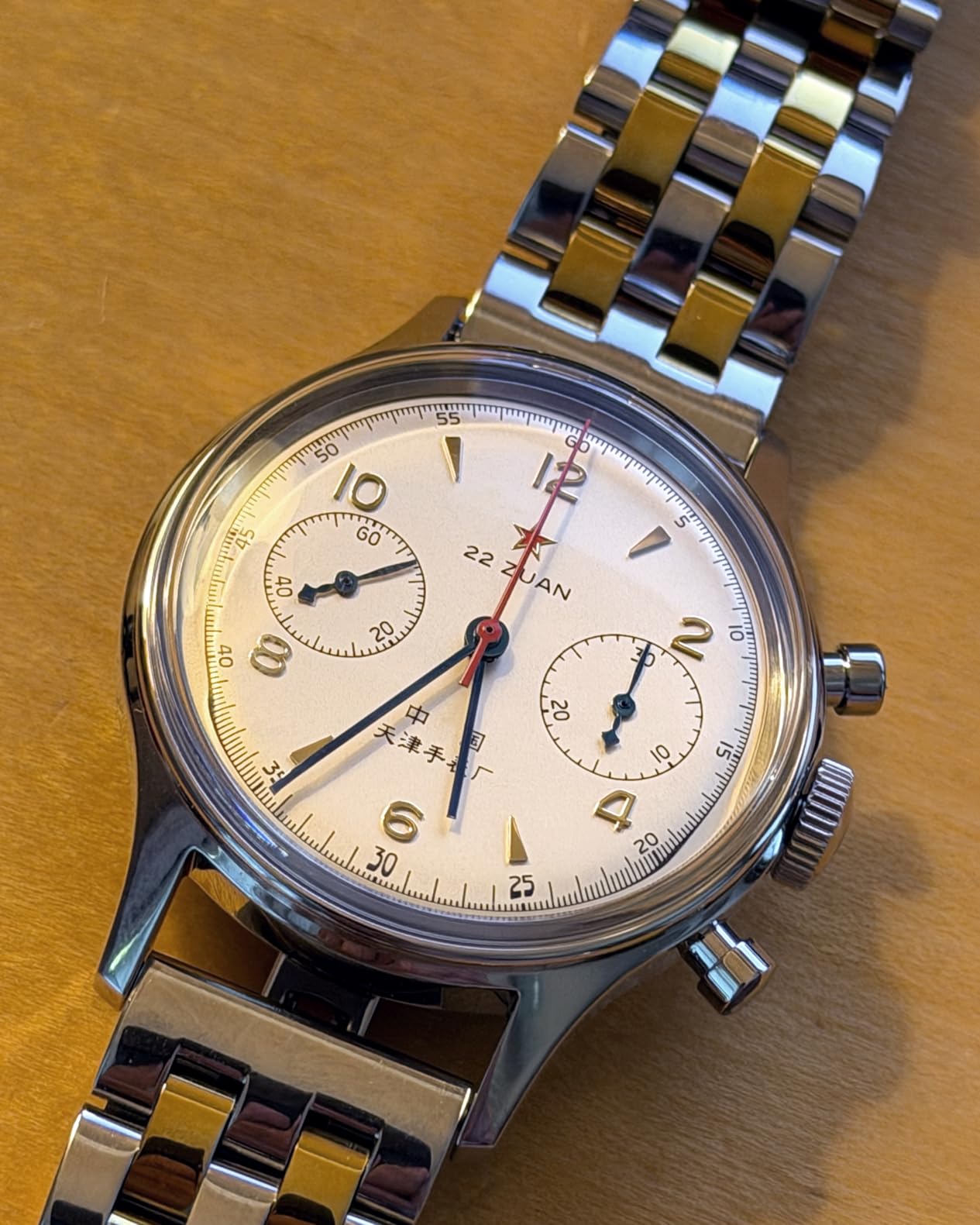 SEA-GULL Men's Mechanical Wristwatch, Seagull 1963 Aviation Chronograph Pilot Mechanical Watch, Manual Winding, GD 1963 International Edition, ST1901 customer photo 2