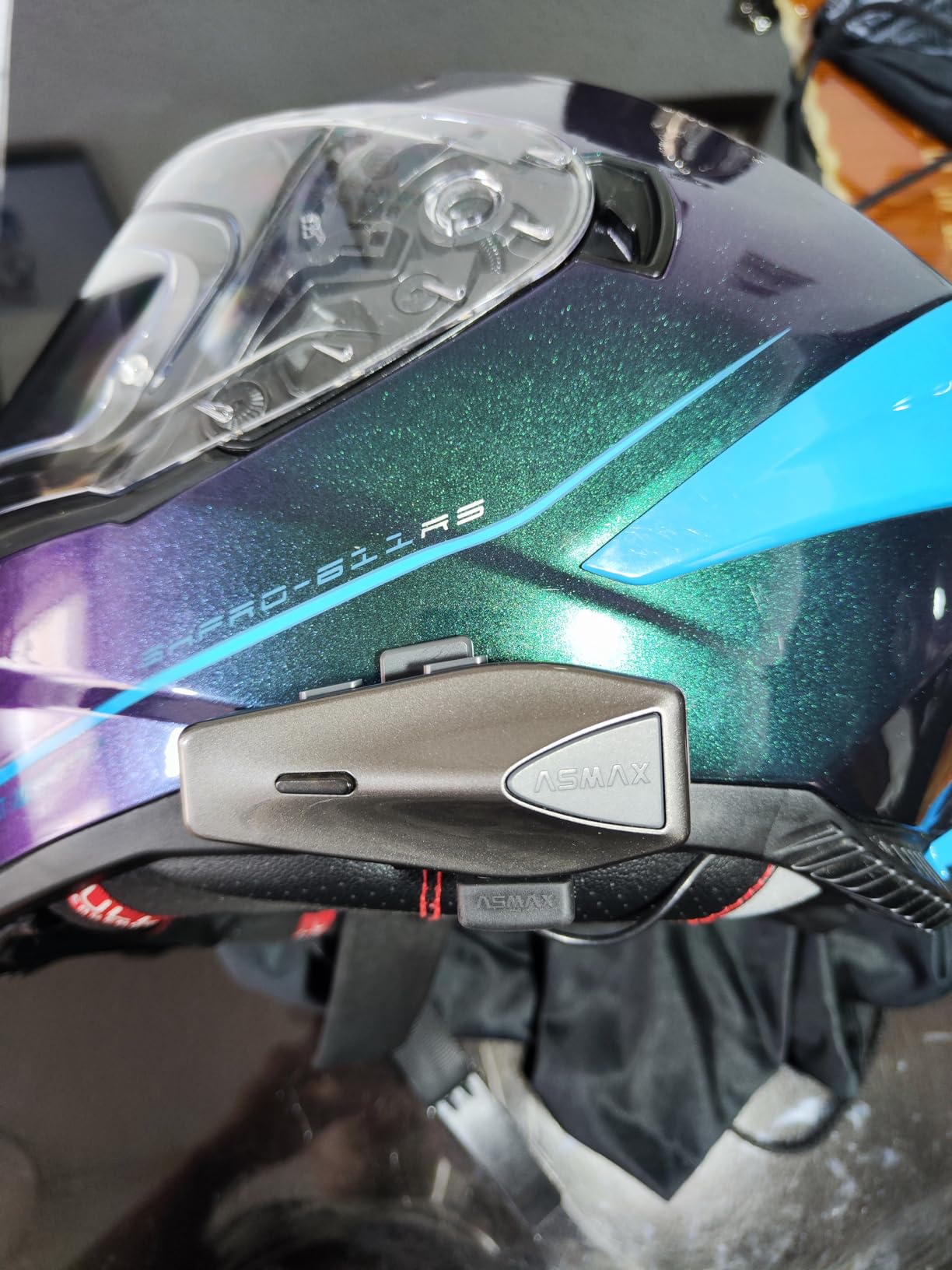 ASMAX S1 Motorcycle Bluetooth Headset with Smart Voice Control, 1 Pack customer photo 2