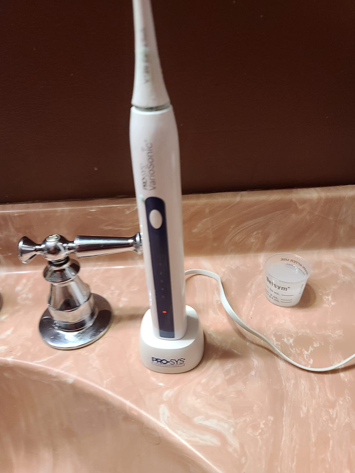PRO-SYS® VarioSonic Plus+ Sensitive Kit Professional Electric Toothbrush for Sensitive Teeth, Rechargeable with Pressure Sensor and Timer, Customizable Intensity Powered Toothbrush with Travel Case customer photo 2