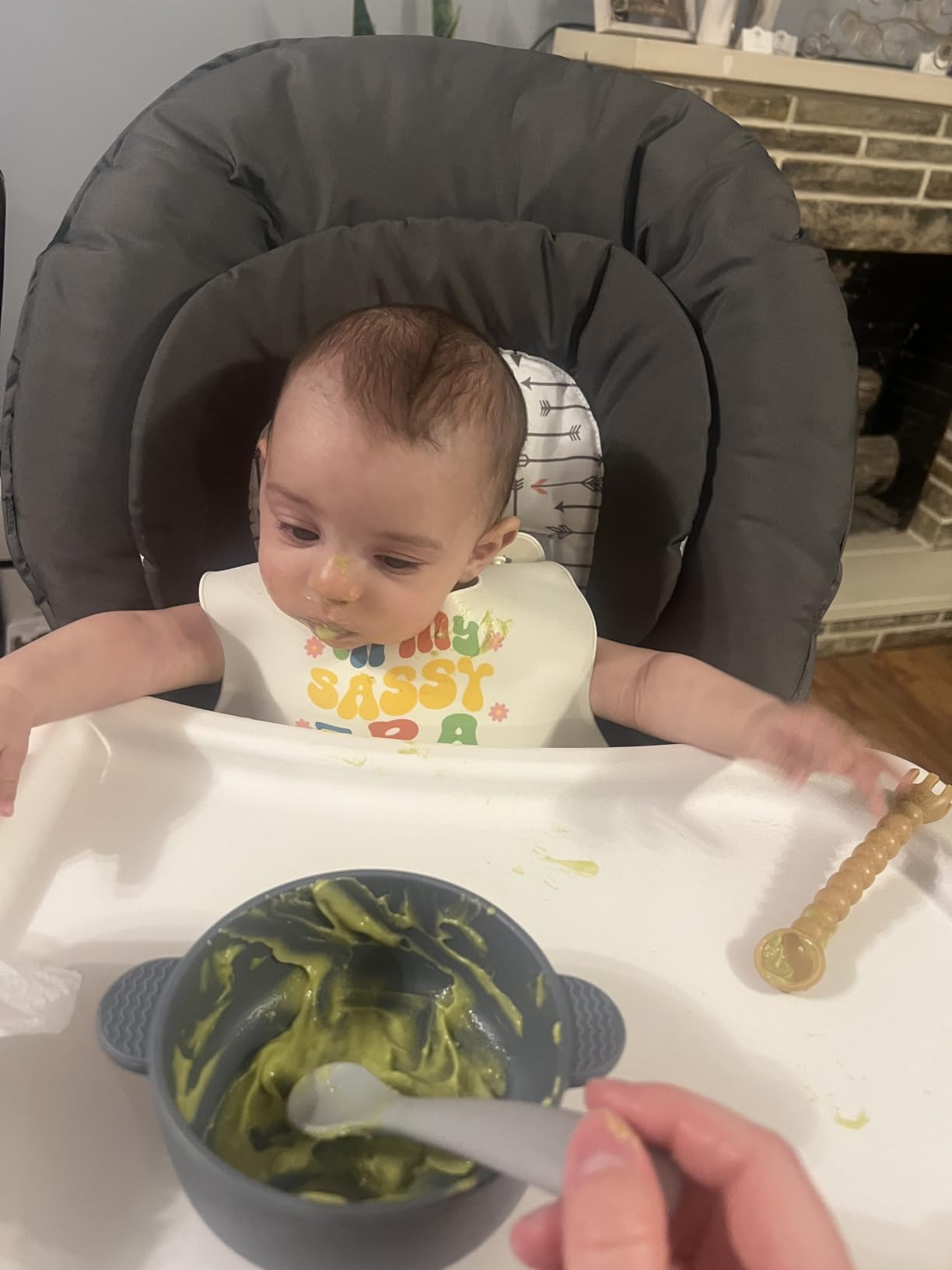 Eascrozn 3 Pack Baby Bowls with Suction and Baby Spoons, BPA Free customer photo 1