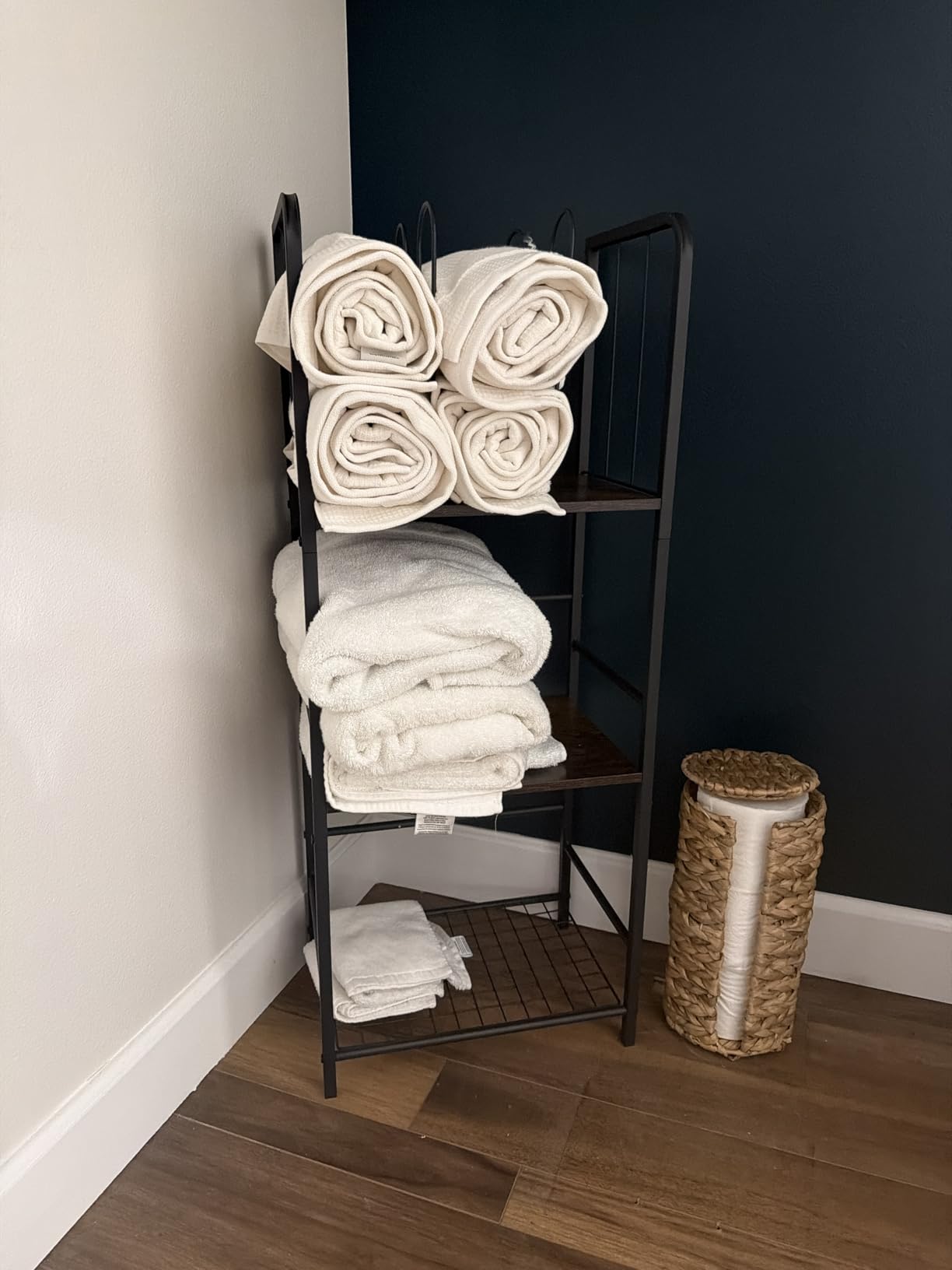 3-Tier Freestanding Towel Racks for Bathroom, Towel Rack Stand customer photo 1