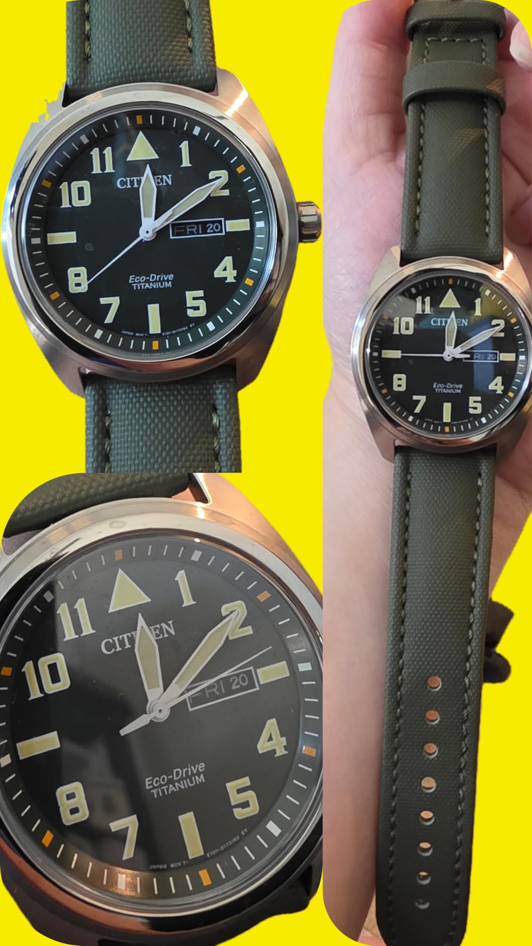 Citizen Men's Eco-Drive Weekender Garrison Field Watch in Super Titanium customer photo 2