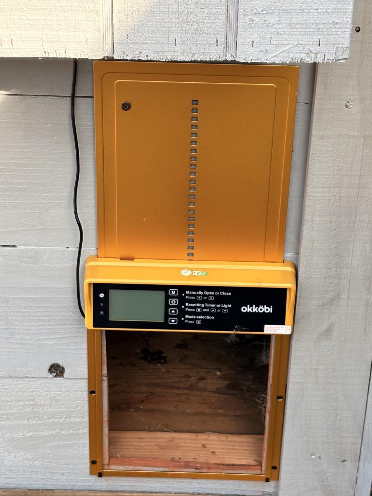 Chicken Coop Door, Solar Powered Automatic with LCD Display, Light Sensor customer photo 1