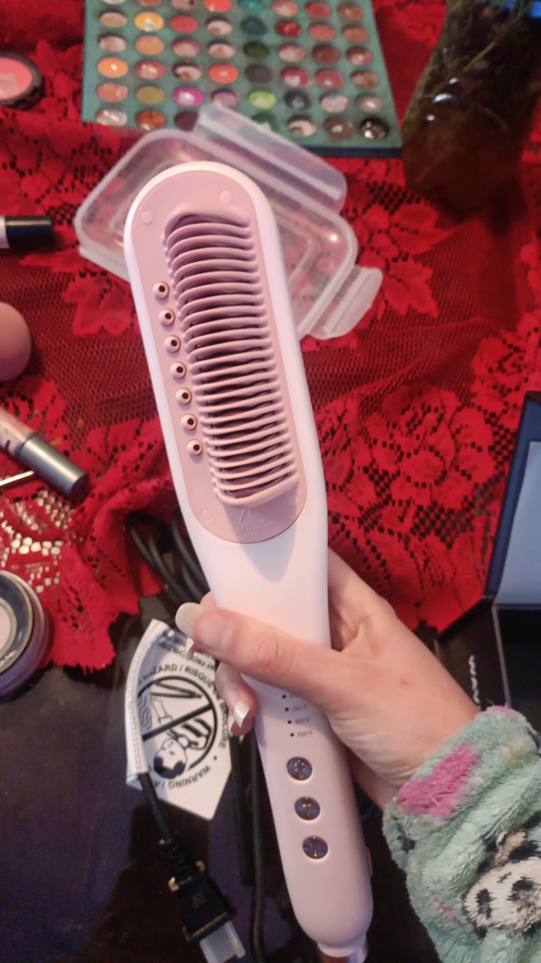 Wavytalk Pro Steam Hair Straightener Brush Steamline Pro Straightener Brush customer photo 1