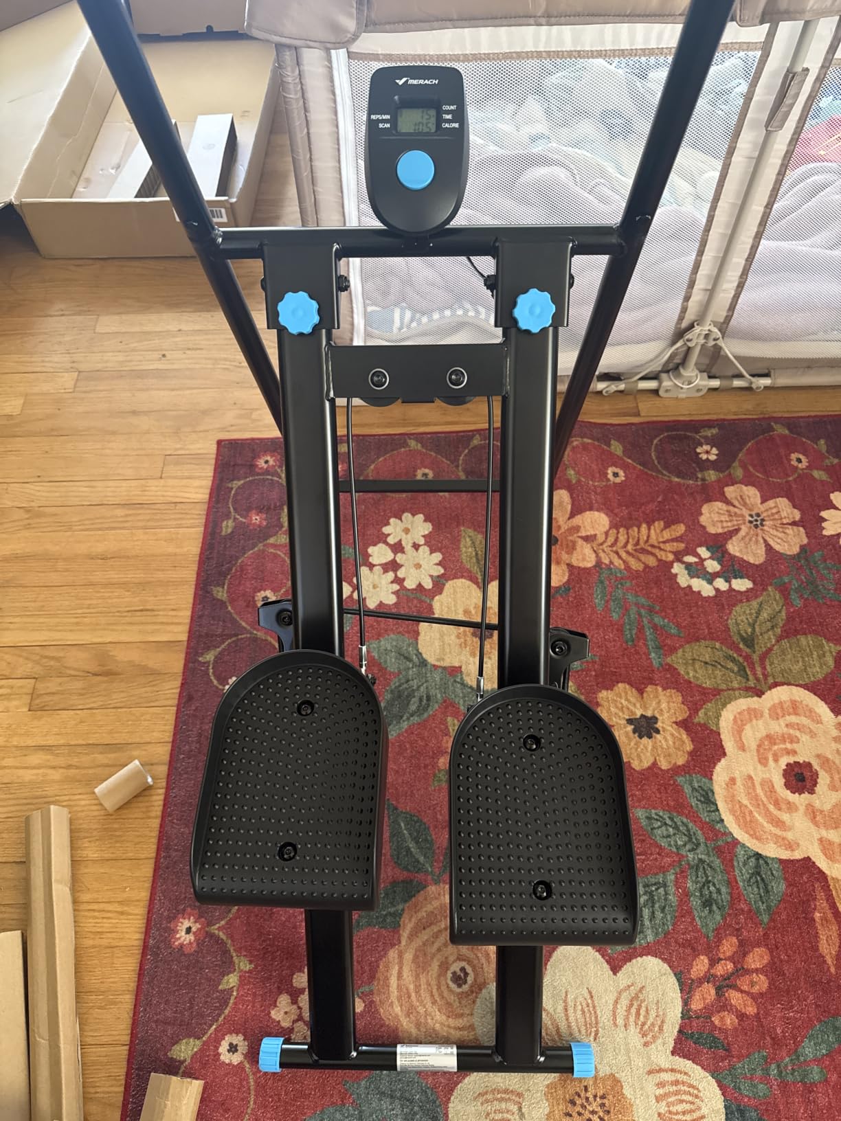 MERACH Stair Stepper with Adjustable Resistance, Foldable Stair Climber customer photo 1
