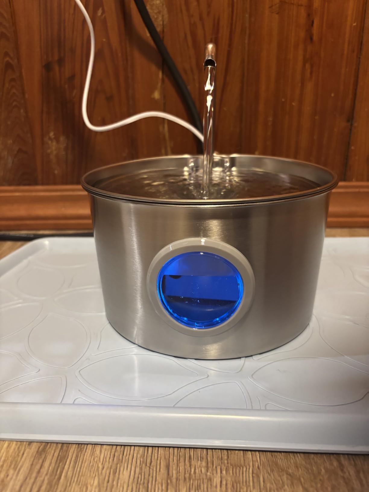 Cat Water Fountain Stainless Steel: 74oz/2.2L Cat Fountain for Drinking - Pet Water Fountain for Cats Inside - Quiet Cats Water Bowl Dispenser - Kitty Drinking Fountains - for Pets& Small Animals customer photo 1