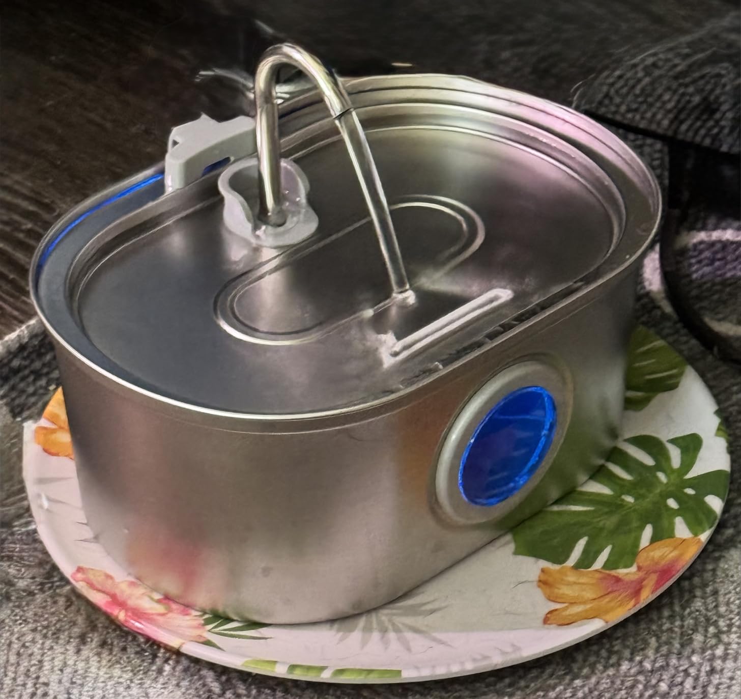 Cat Water Fountain Stainless Steel: 74oz/2.2L Cat Fountain for Drinking - Pet Water Fountain for Cats Inside - Quiet Cats Water Bowl Dispenser - Kitty Drinking Fountains - for Pets& Small Animals customer photo 2