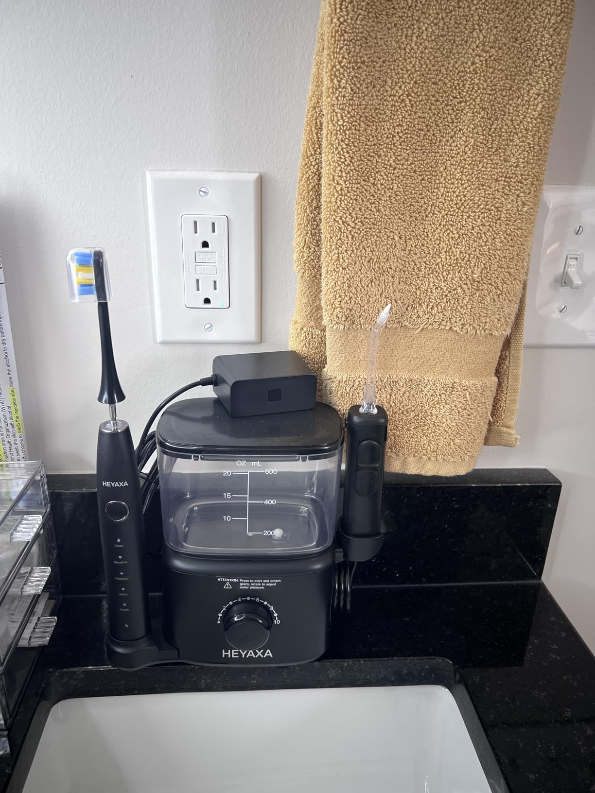 Water Flosser & Ultrasonic Electric Toothbrush Combo, 600ML Water Dental Flosser with 7 Jet Tips, 10 Adjustable Water Pressure, 5 Toothbrush Heads for Home Use, Gums, Braces customer photo 2