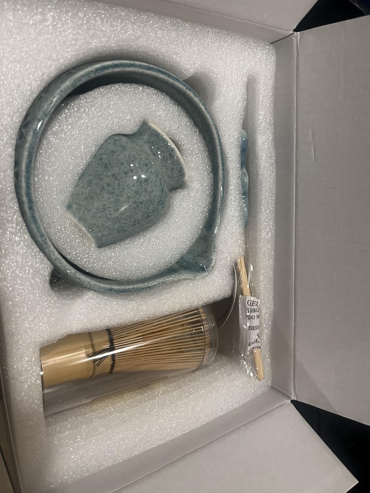 Buucup Matcha Whisk Set, Ceramic Matcha Kit Set with Bowl & Tools, Green customer photo 2