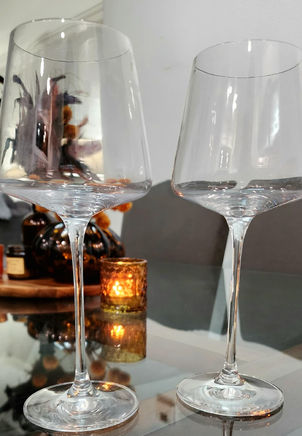 coccot Red Wine Glasses Set of 4, Hand Blown Italian Style Crystal Burgundy Wine Glasses, Lead-Free Premium Clear Glass [23 oz/650ml, 4 Pack] customer photo 1