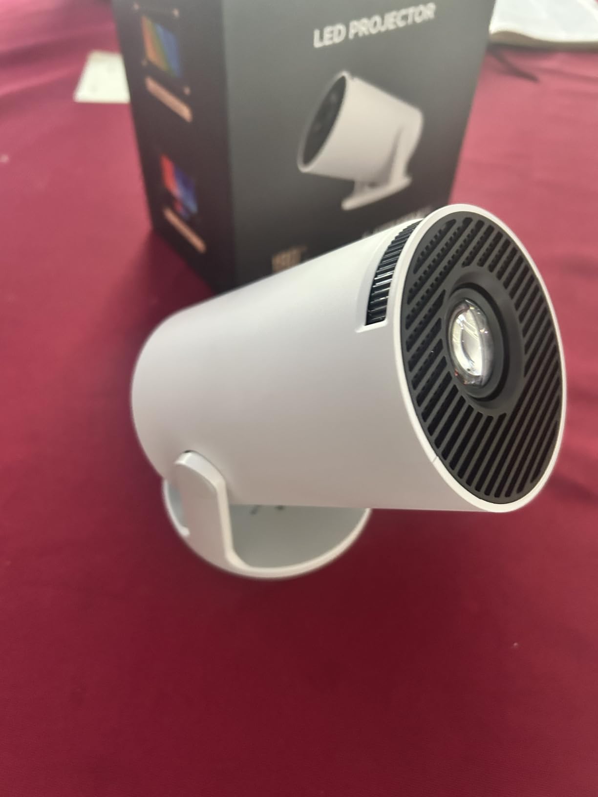 Mini Projector, Portable Smart Projector 4K WiFi 6 BT 5.4 [Built-in App] customer photo 2