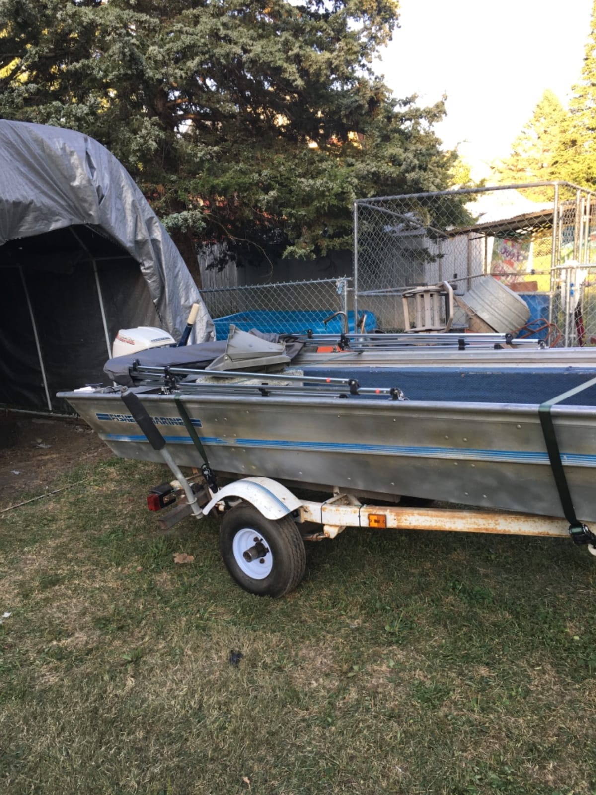 SereneLife 4 Bow Bimini Top Boat Cover, 96