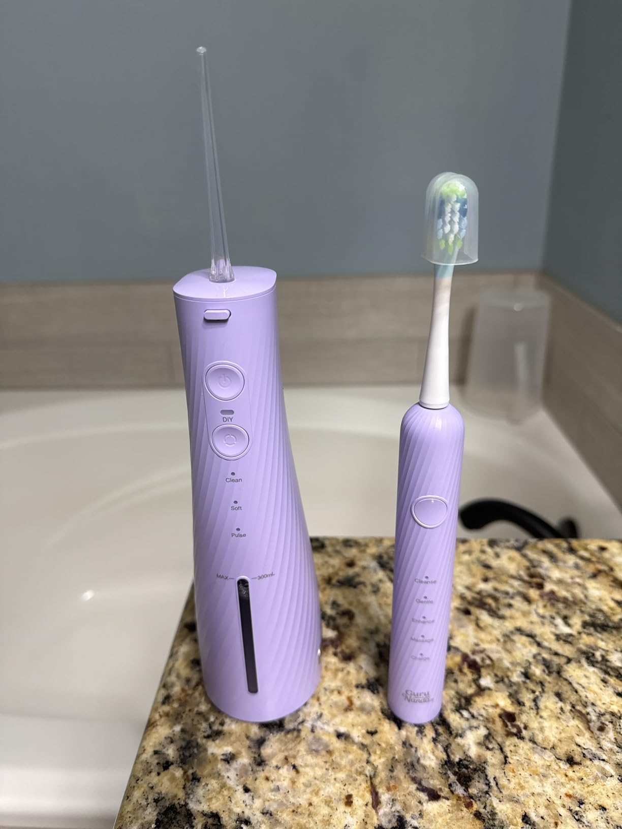 GuruNanda Electric Toothbrush & Water Flosser, 4 Toothbrush Heads, 4 Tips customer photo 1