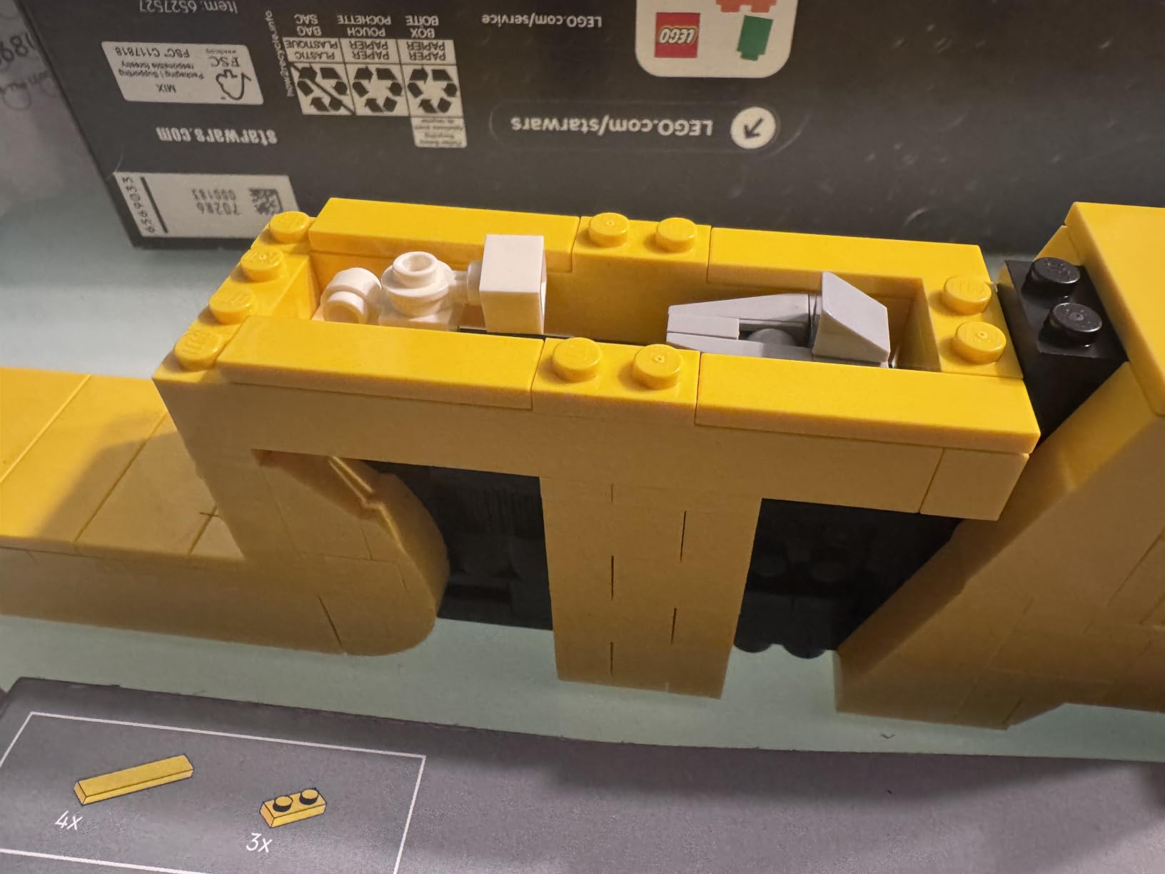 LEGO Star Wars Brick-Built Star Wars Logo - Building Set for Adults 18+ - Star Wars Gift Idea for Birthdays - Collectible DIY Model Kit - Home Decor Idea for Fans of The Movie Series - 75407 customer photo 1
