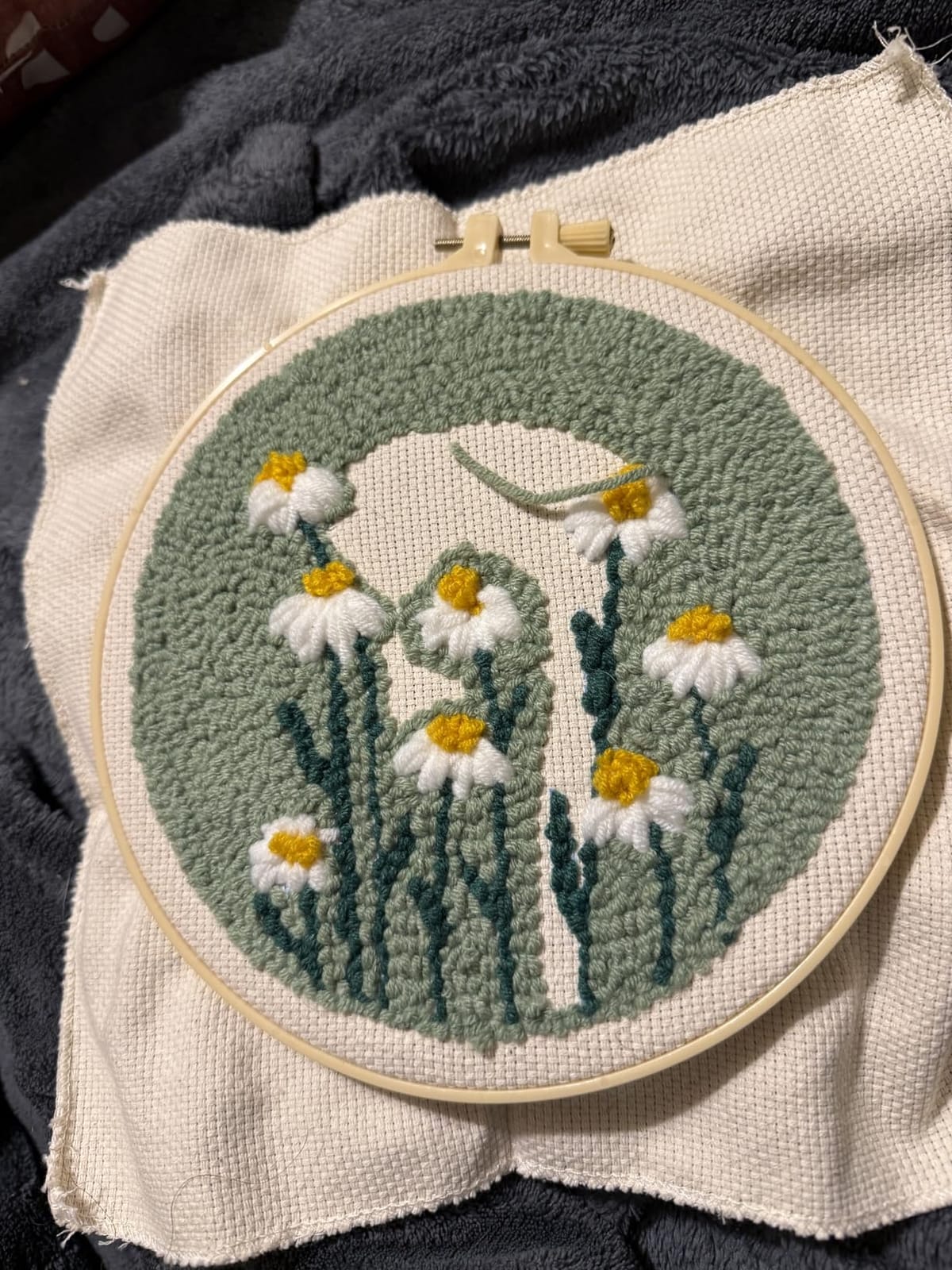 TINDTOP Punch Needle Kit, Daisy Punch Embroidery Kits for Adults customer photo 1