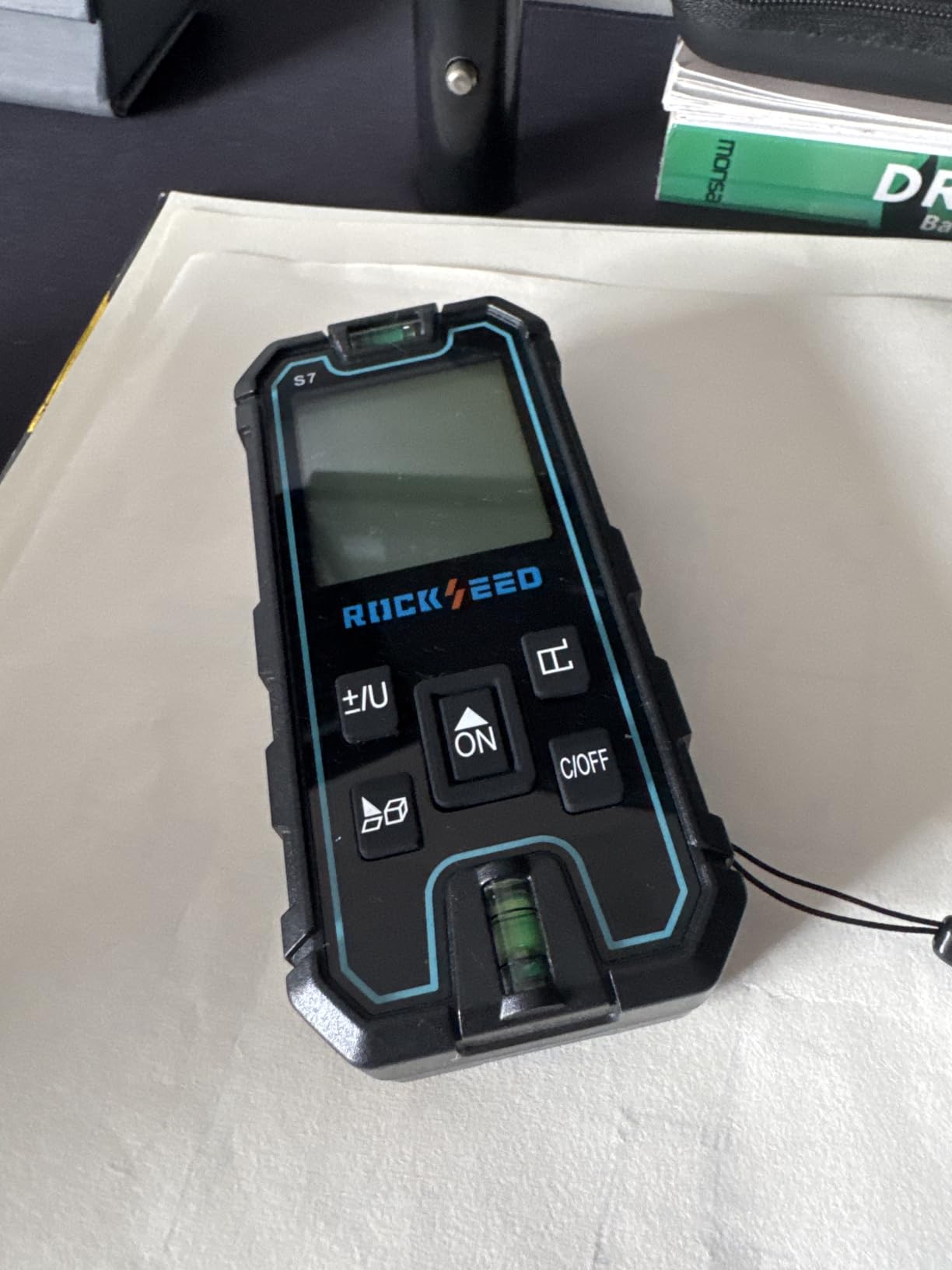 Laser Measuring Tool 165 Feet, RockSeed Portable Laser Measure, Digital Distance Measurement with 2 Bubble Levels, Laser Tape Measure with 5 Units Conversion customer photo 2