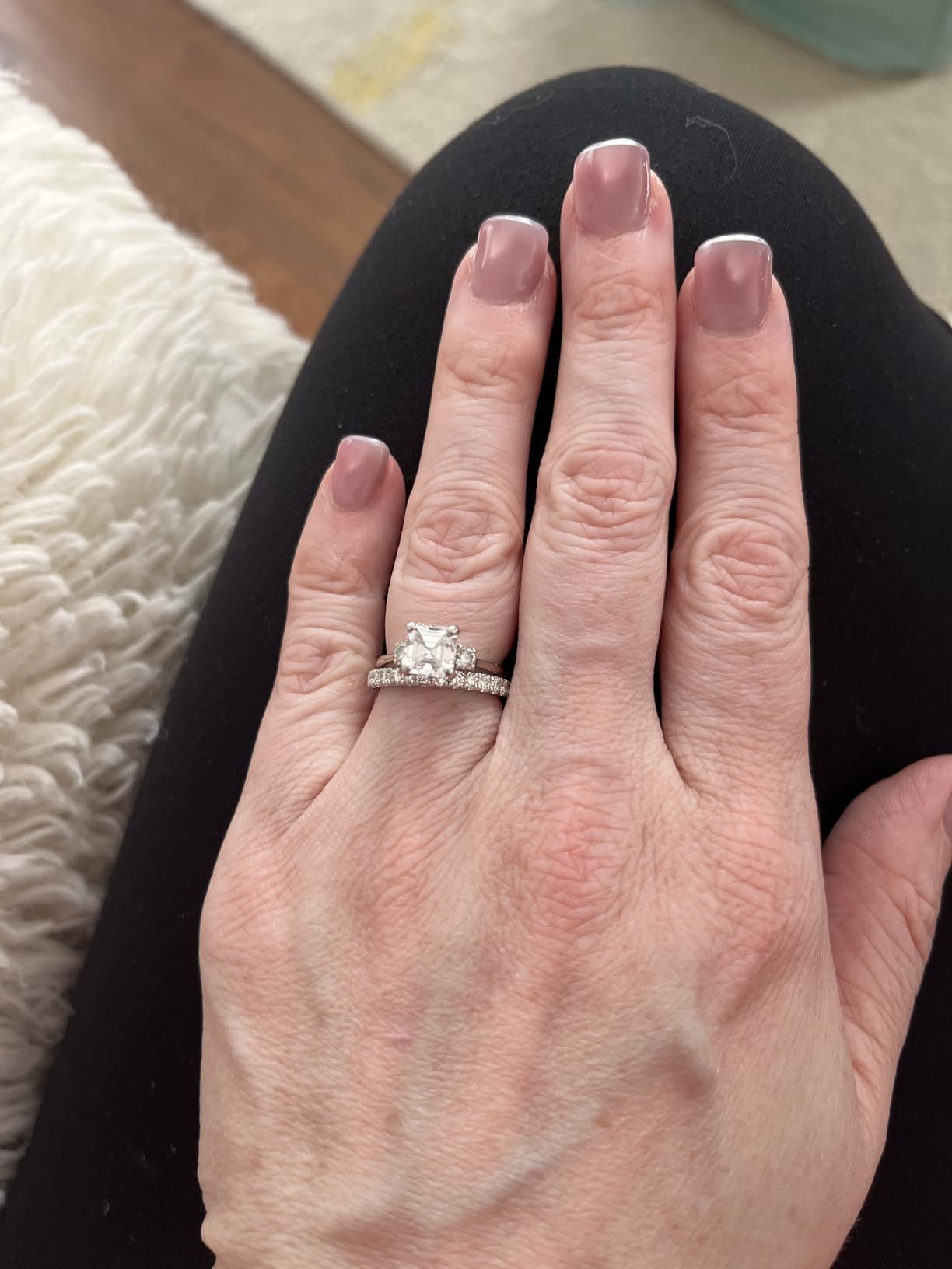 IMOLOVE Lab Grown Diamond Wedding Bands for Women 0.3-1 CT Eternity Rings customer photo 1