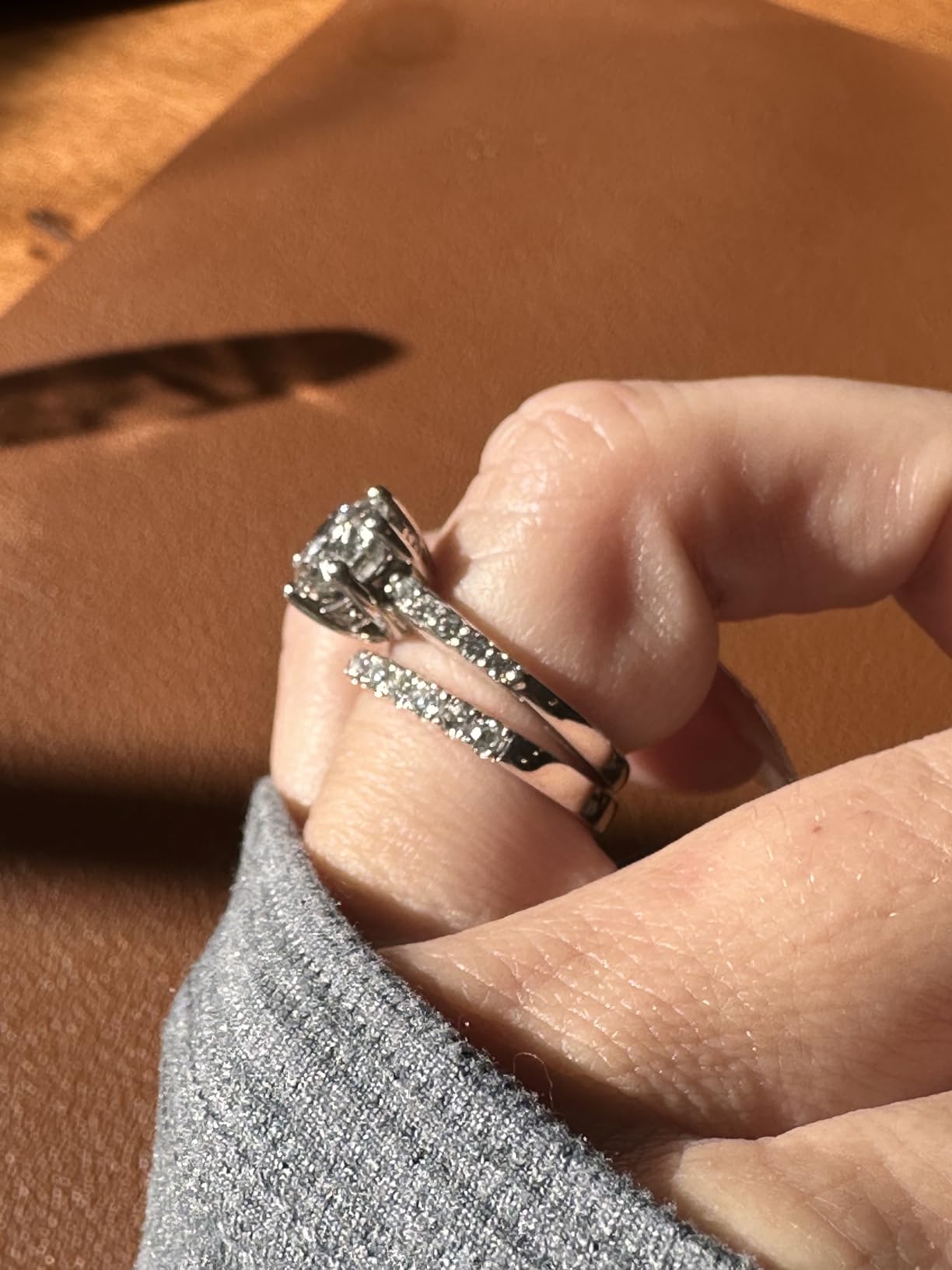 IMOLOVE Lab Grown Diamond Wedding Bands for Women 0.3-1 CT Eternity Rings customer photo 2