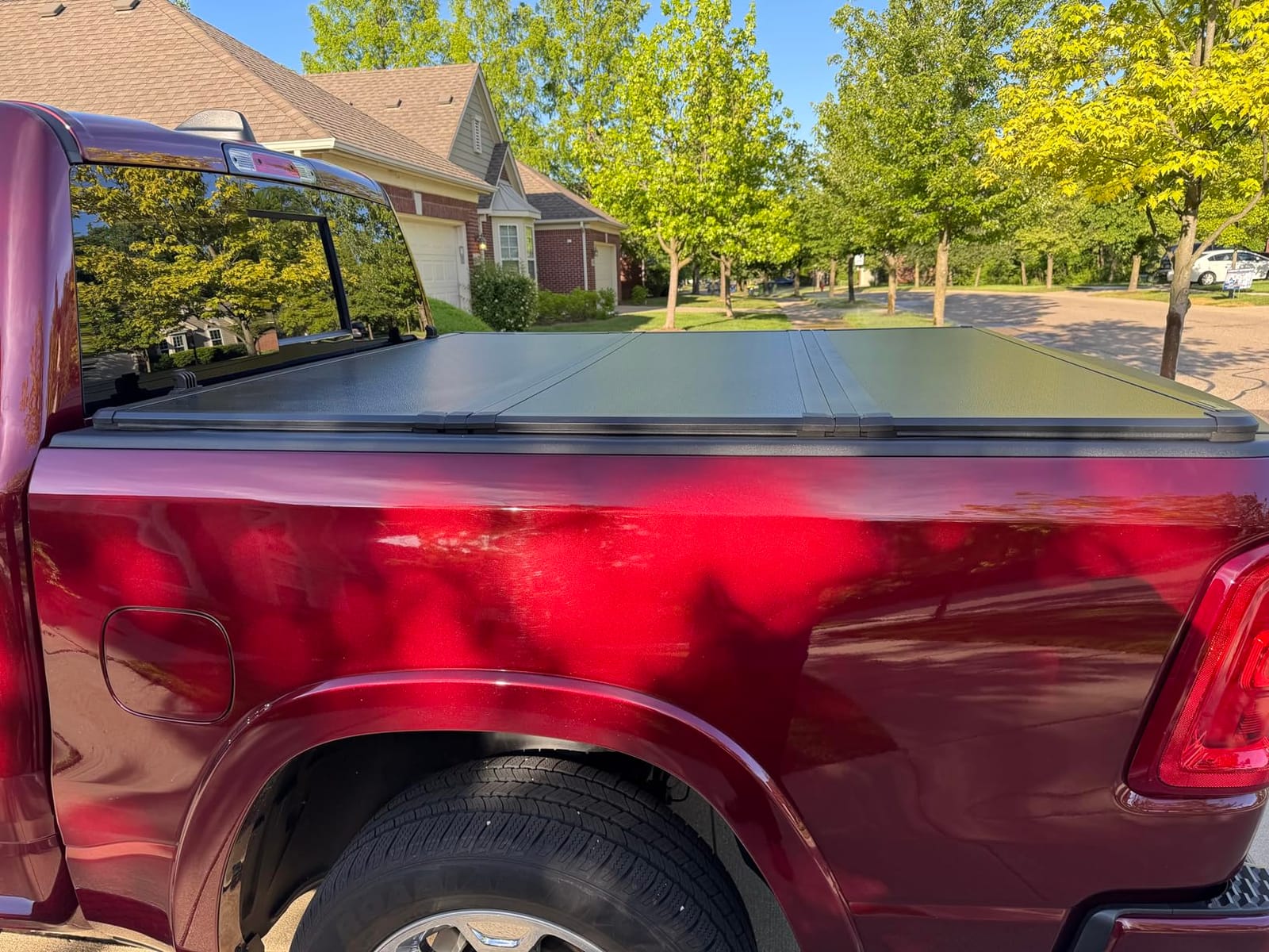 AUTOSAVER88 Hard Tri-Fold Tonneau Cover for 2009-2026 Dodge Ram 1500 5.7ft customer photo 1
