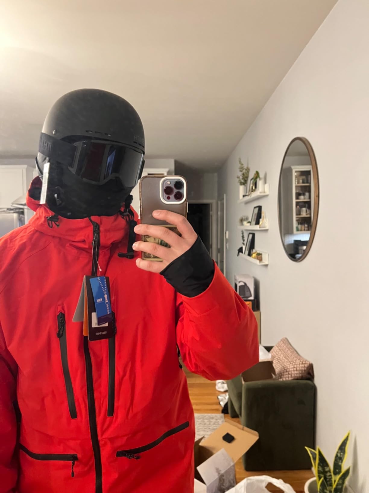 GSOU SNOW Snowboard Jacket Mens Womens Ski Jacket Baggy Snow Hoodie Coat customer photo 2