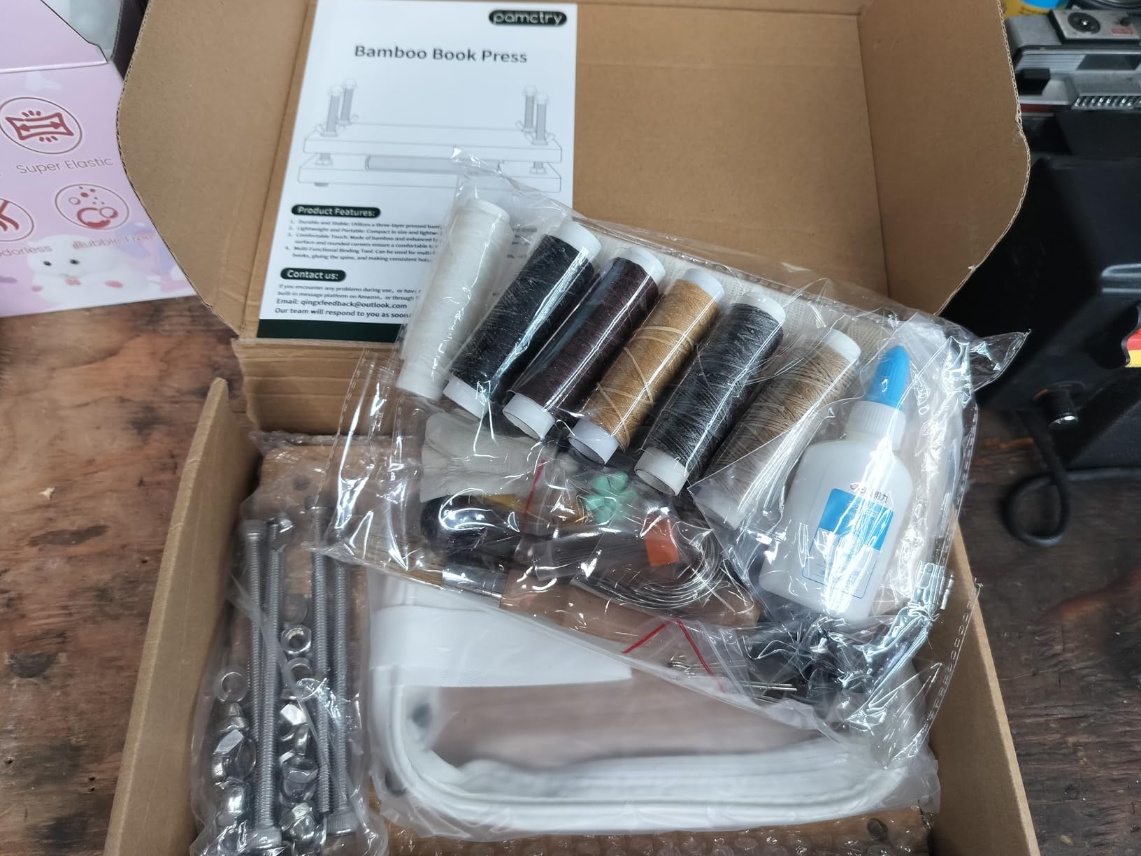 pamctry 50 Pcs Book Binding Kits for Beginners - Complete DIY Kit with Tools & Instructions, 11.6 x 7.8 Inches customer photo 2