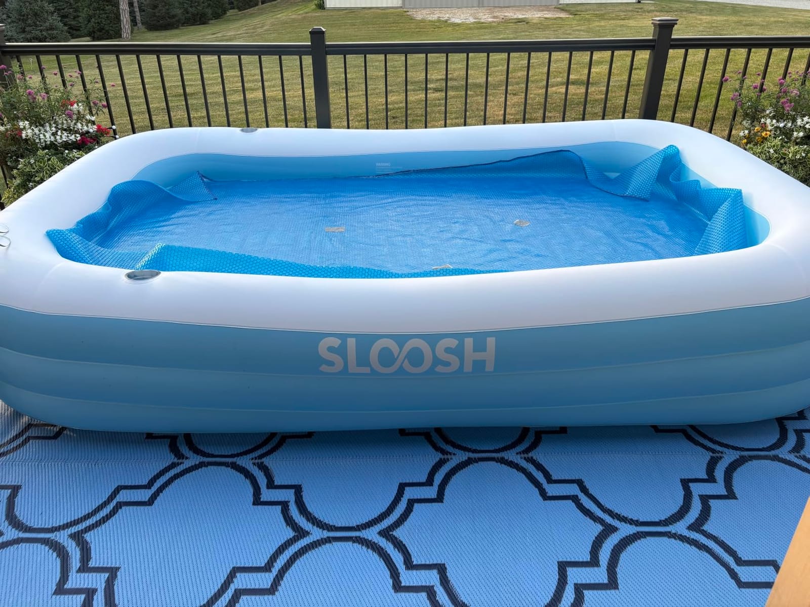 SLOOSH Inflatable Pool for Adults with Seats, 120