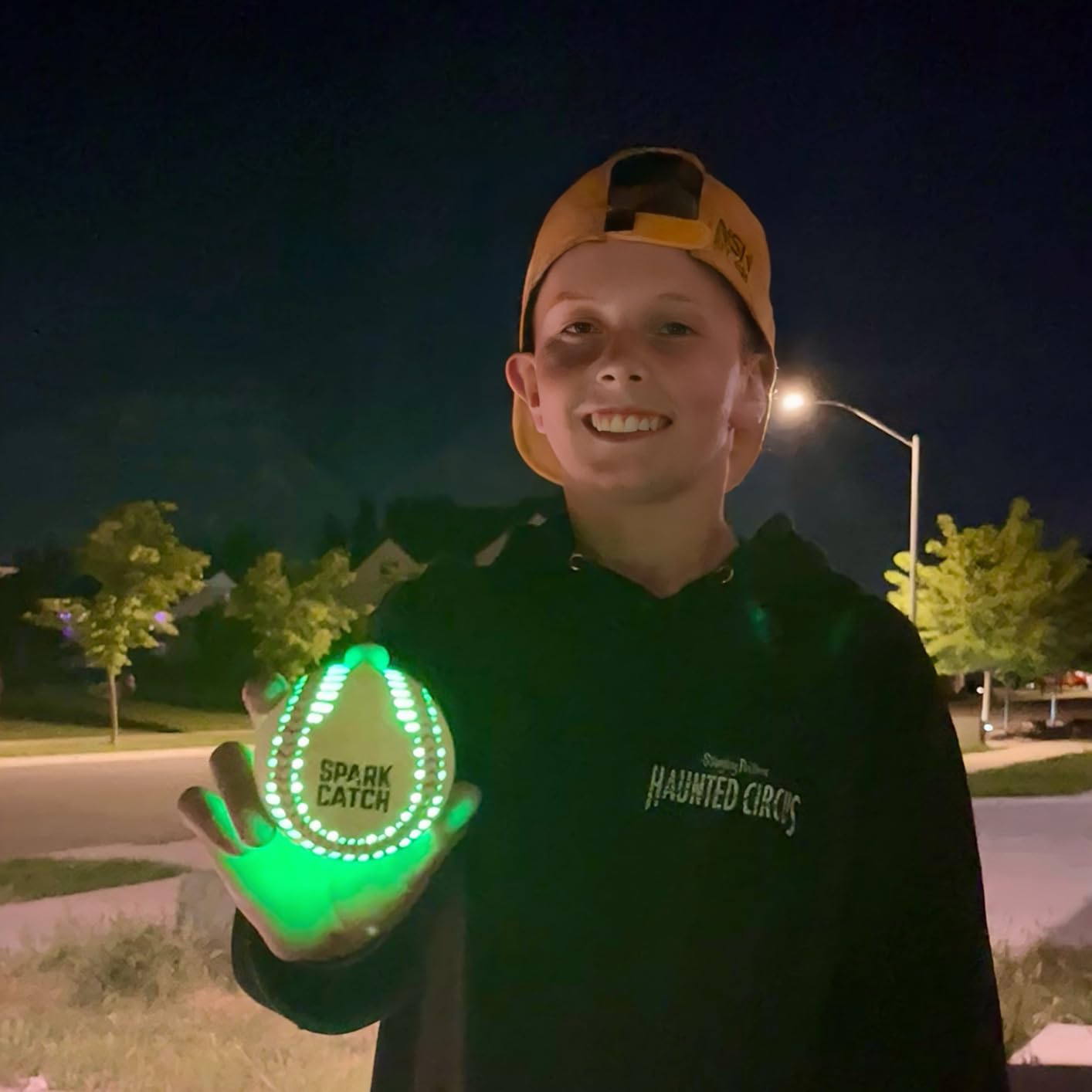 SPARK CATCH Light Up Baseball, Glow in The Dark customer photo 1