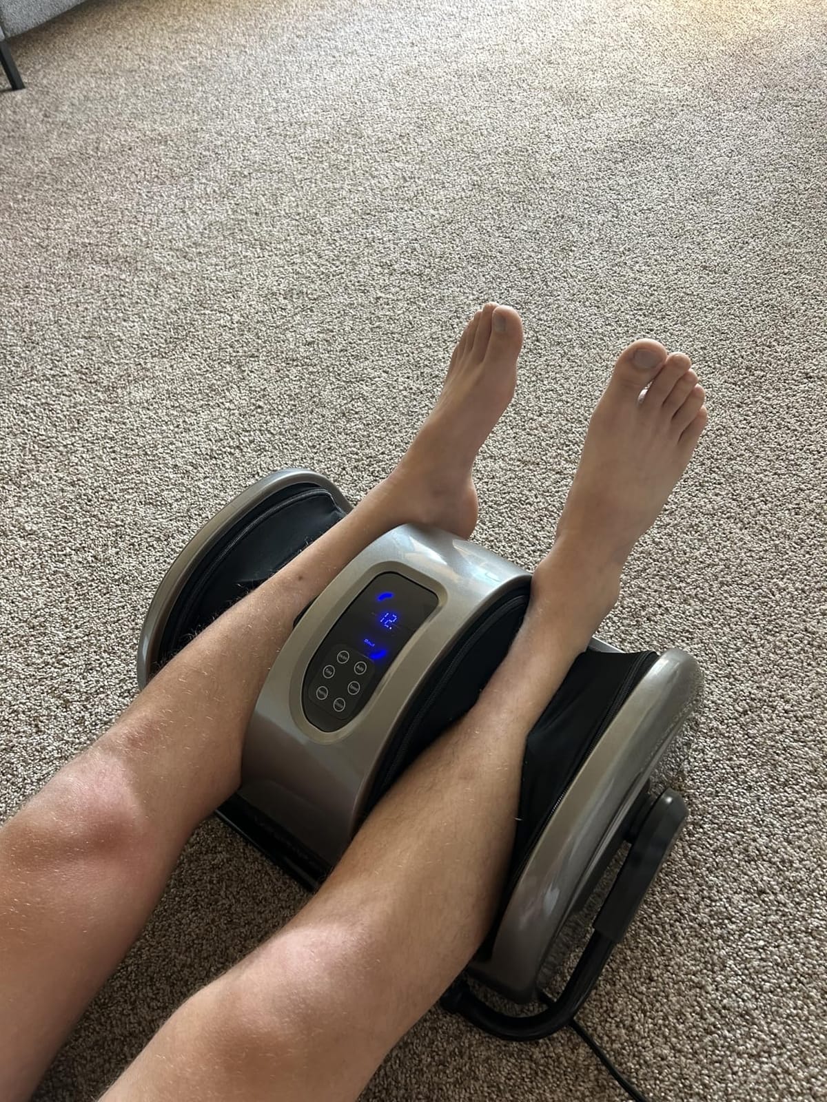 Best Choice Products Heated Shiatsu Foot Massager for Pain Relief, Plantar Fasciitis, Neuropathy, Blood Circulation w/Compact Design - Sage customer photo 1