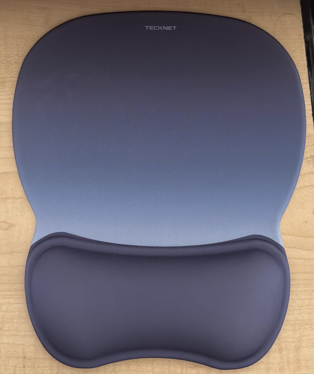 TECKNET Gel Ergonomic Mouse Pad with Wrist Rest, Non-Slip PU Base, Black customer photo 2